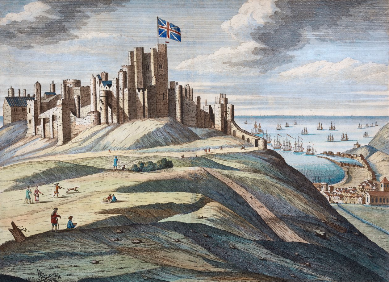 Dover Castle i början av 1700-talet av Hendrick Hulsberg