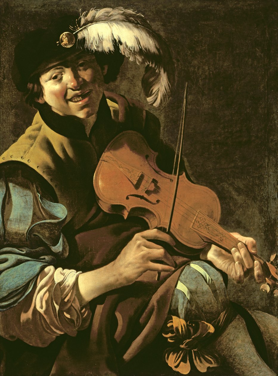 En pojke violinist, 1626 av Hendrick ter Brugghen