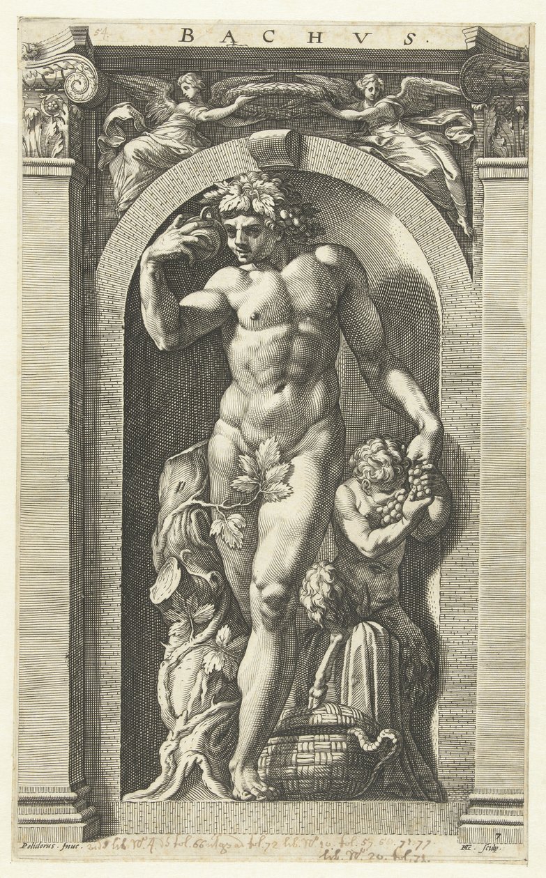 Bacchus, 1592 av Hendrik Goltzius