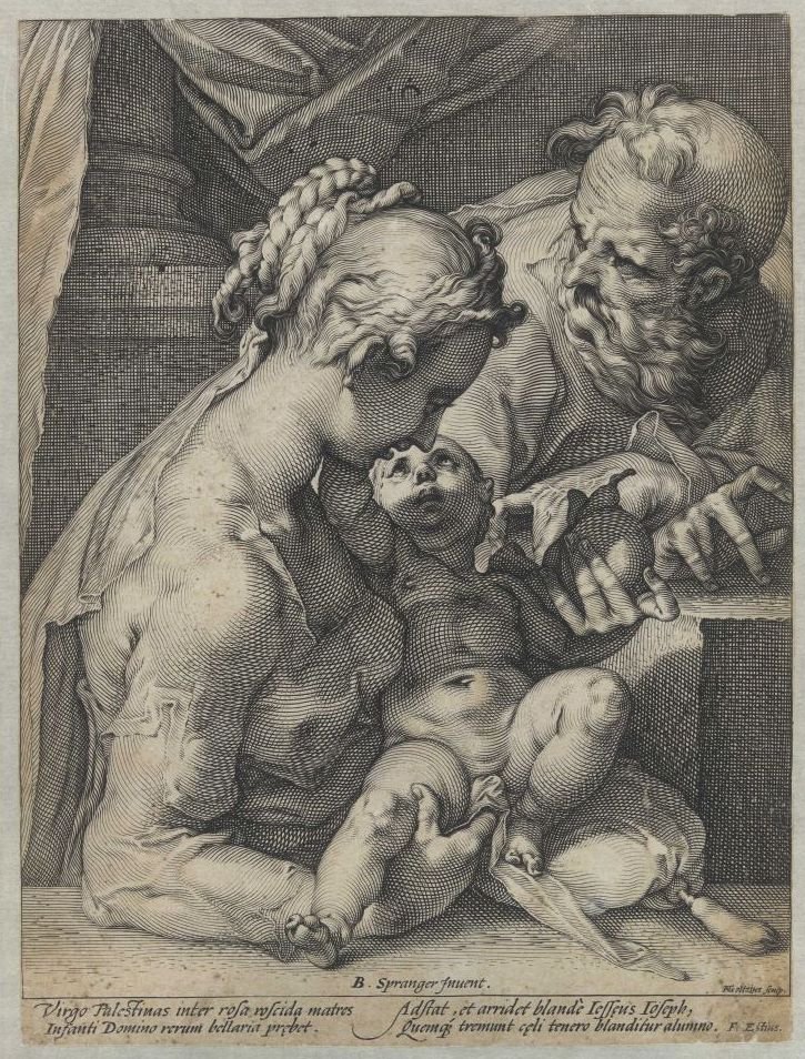 Holy Family av Hendrik Goltzius