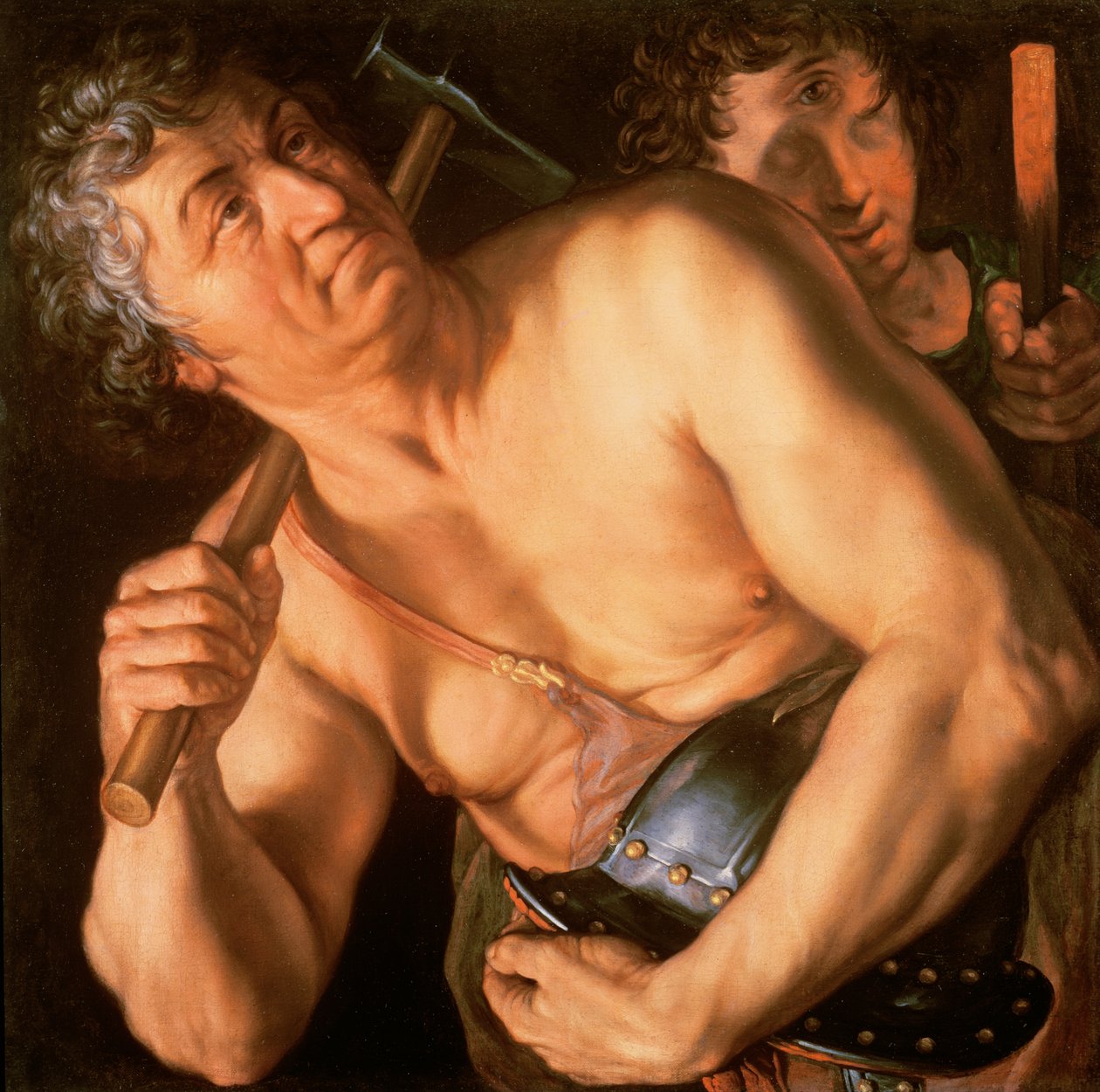 Vulcanus, 1615 av Hendrik Goltzius