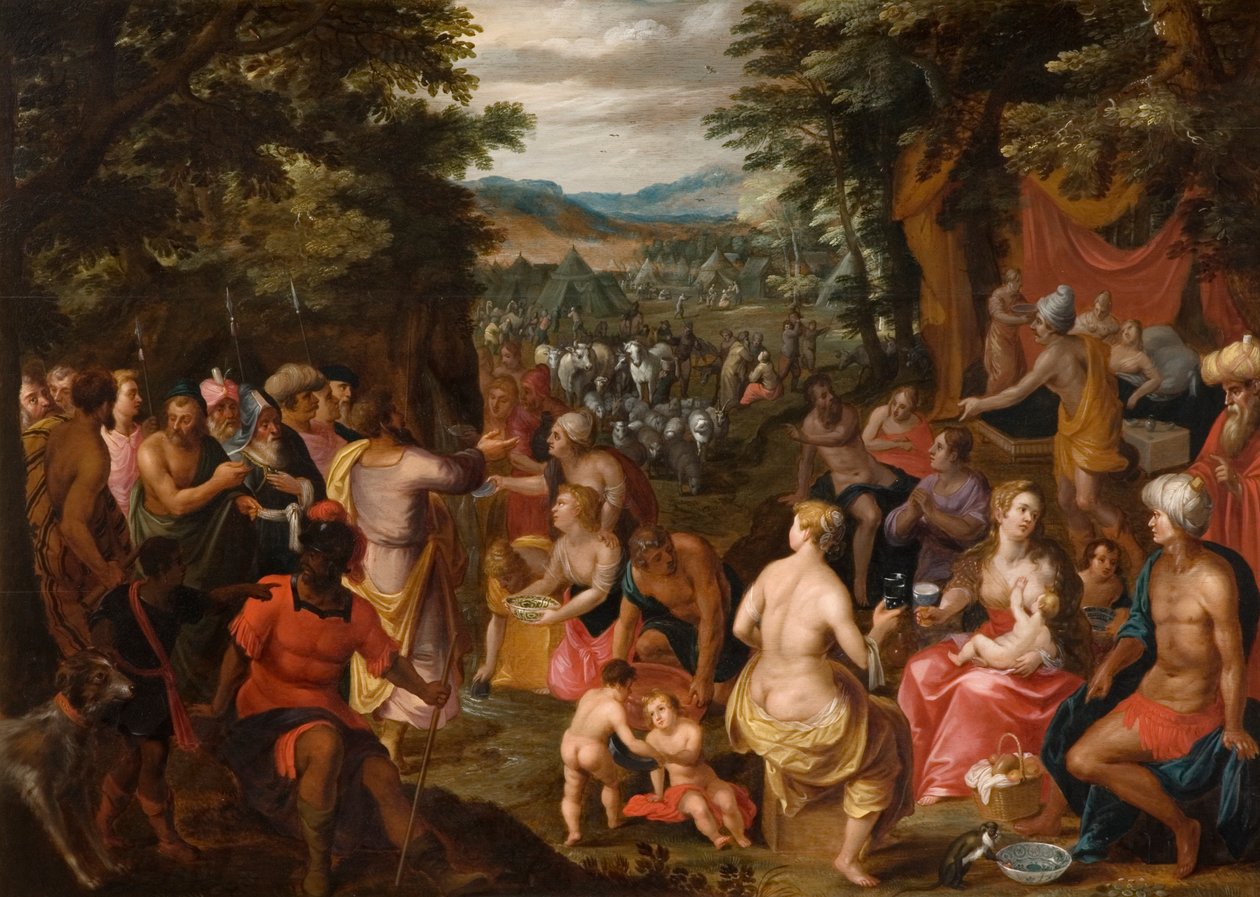 Moses slår klippan av Hendrik van the Elder Balen