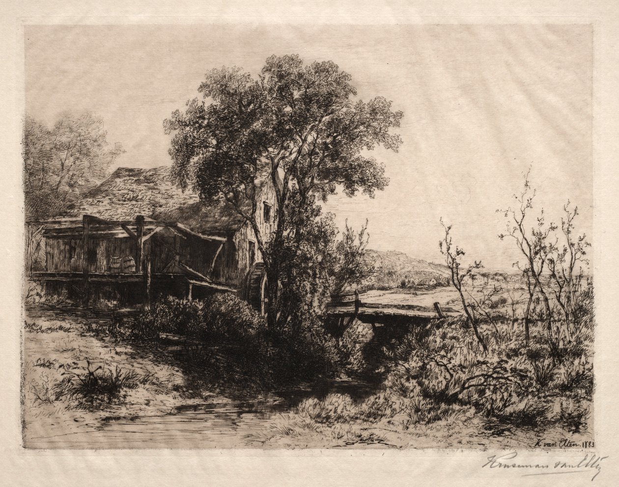 Den öde kvarnen, 1883. av Hendrik Dirk Kruseman van Elten
