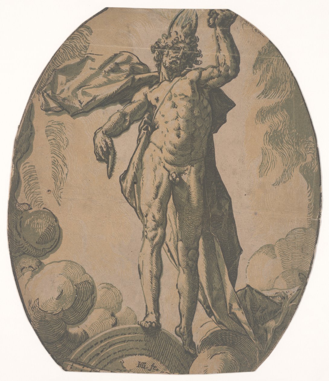 Helios av Hendrik Goltzius