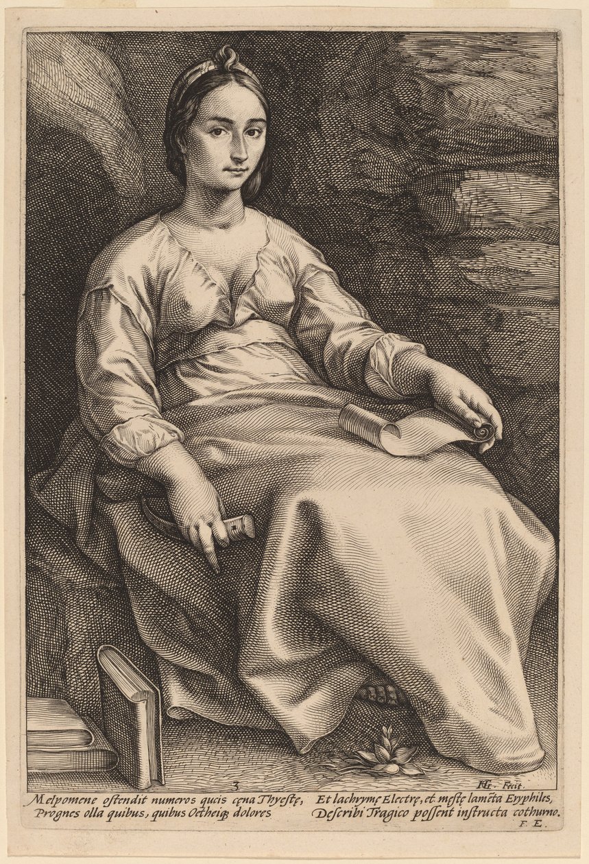 Melpomene av Hendrik Goltzius