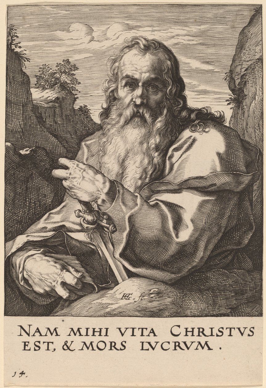 Sankte Pär av Hendrik Goltzius