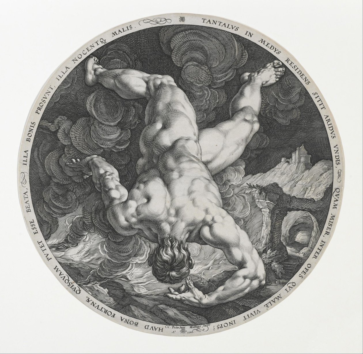 Tantalus av Hendrik Goltzius