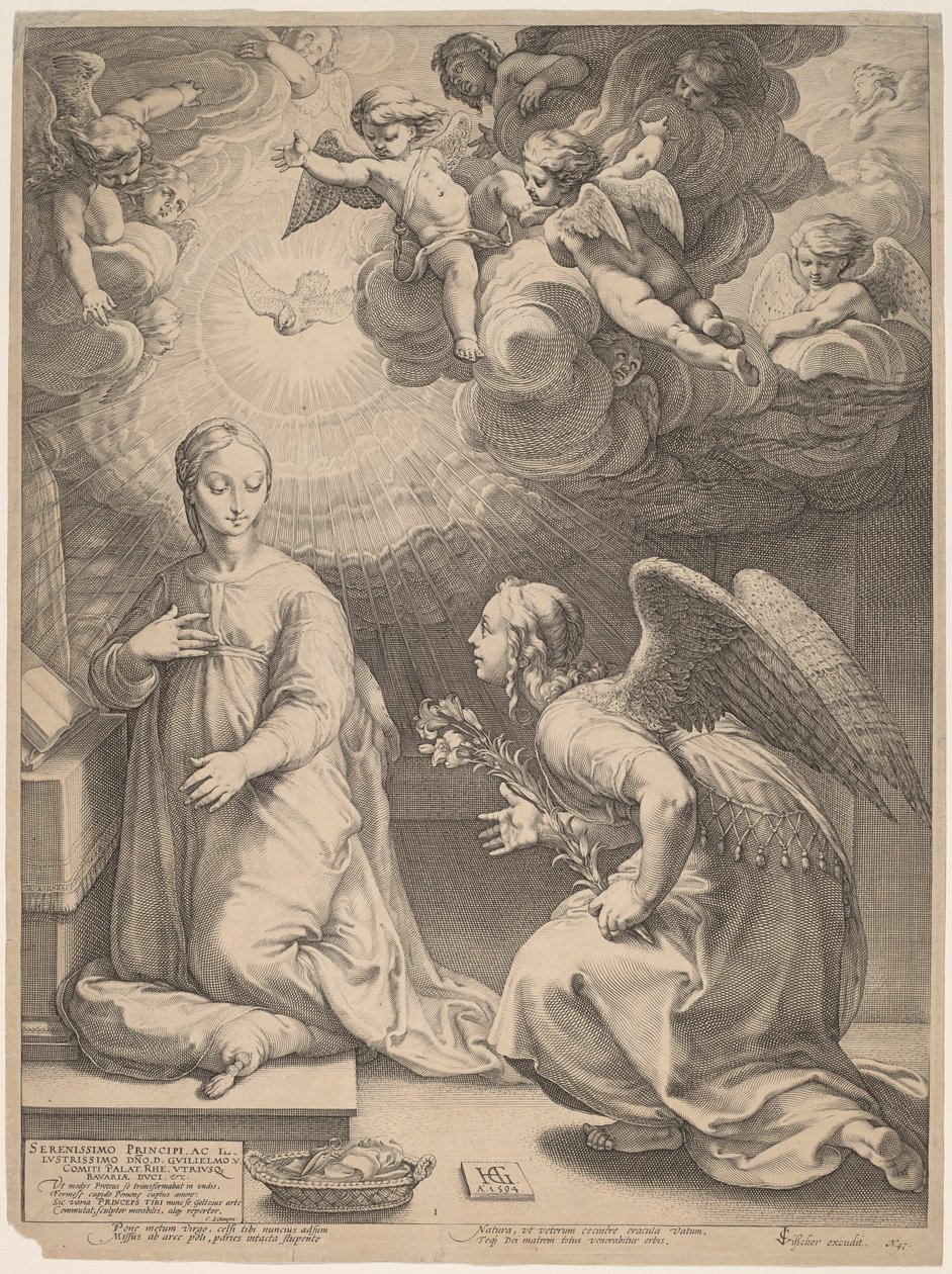 Bebådelsen av Hendrik Goltzius