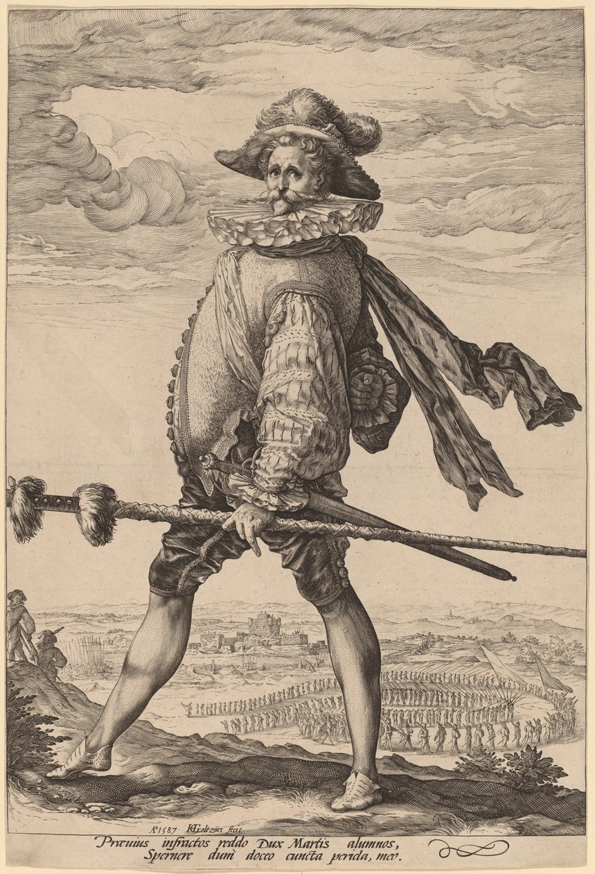 Infanteriets kapten av Hendrik Goltzius