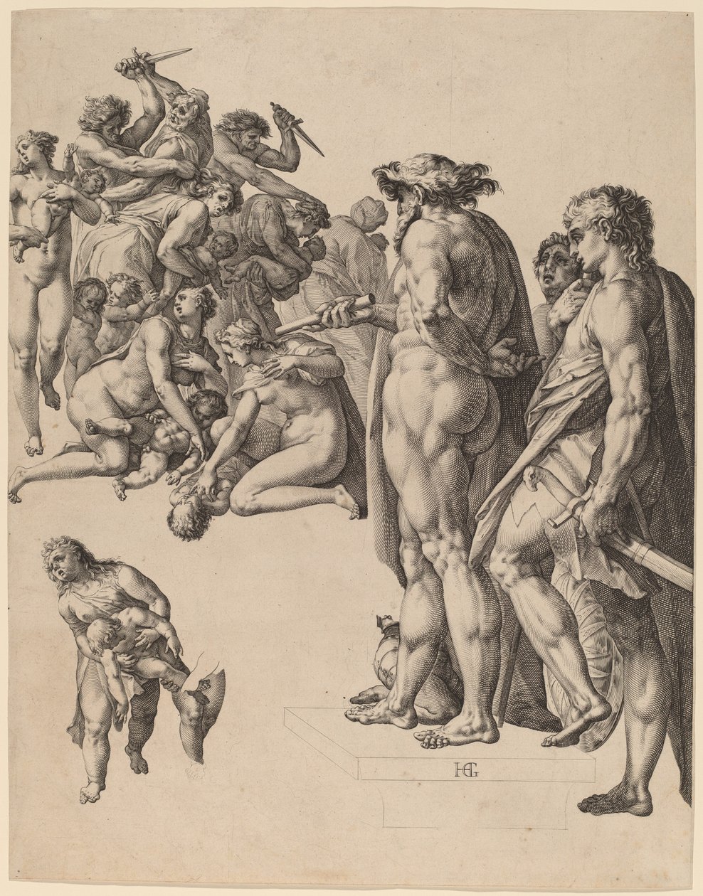 Massakern på de oskyldiga av Hendrik Goltzius