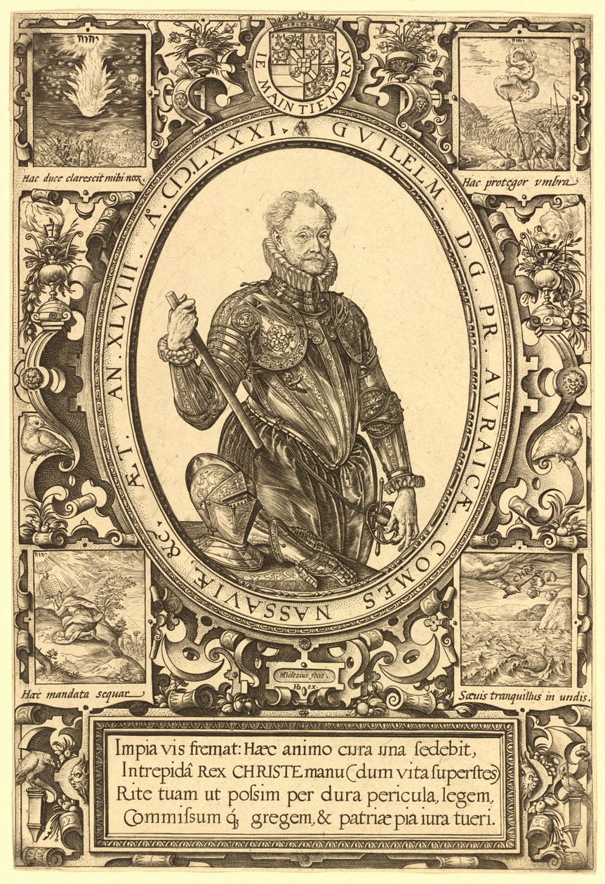 William, greve av Nassau, prins av Orange av Hendrik Goltzius