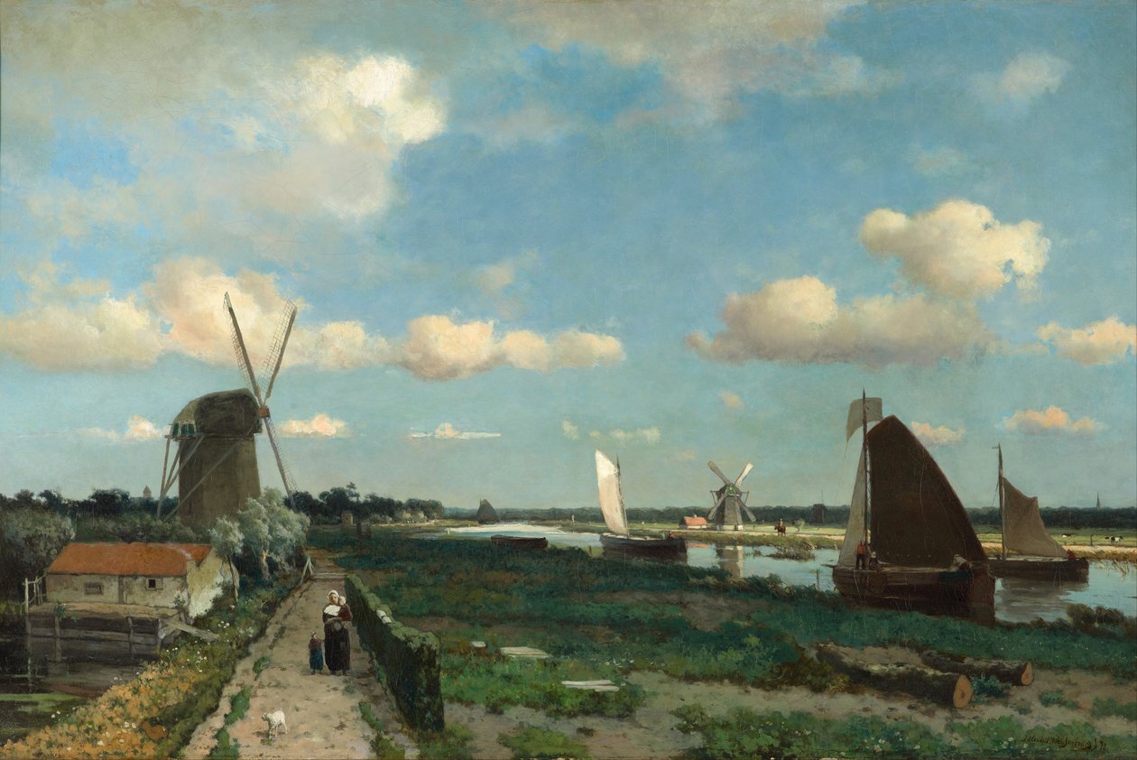 Trekvliet, 1870 av Hendrik Johannes Weissenbruch