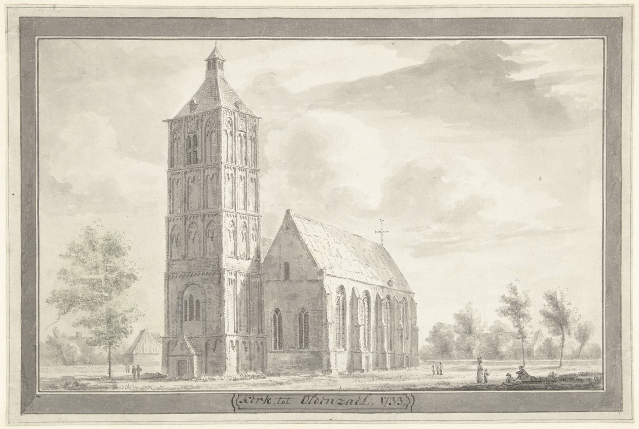 St Plechelmus-kyrkan i Oldenzaal av Hendrik Spilman