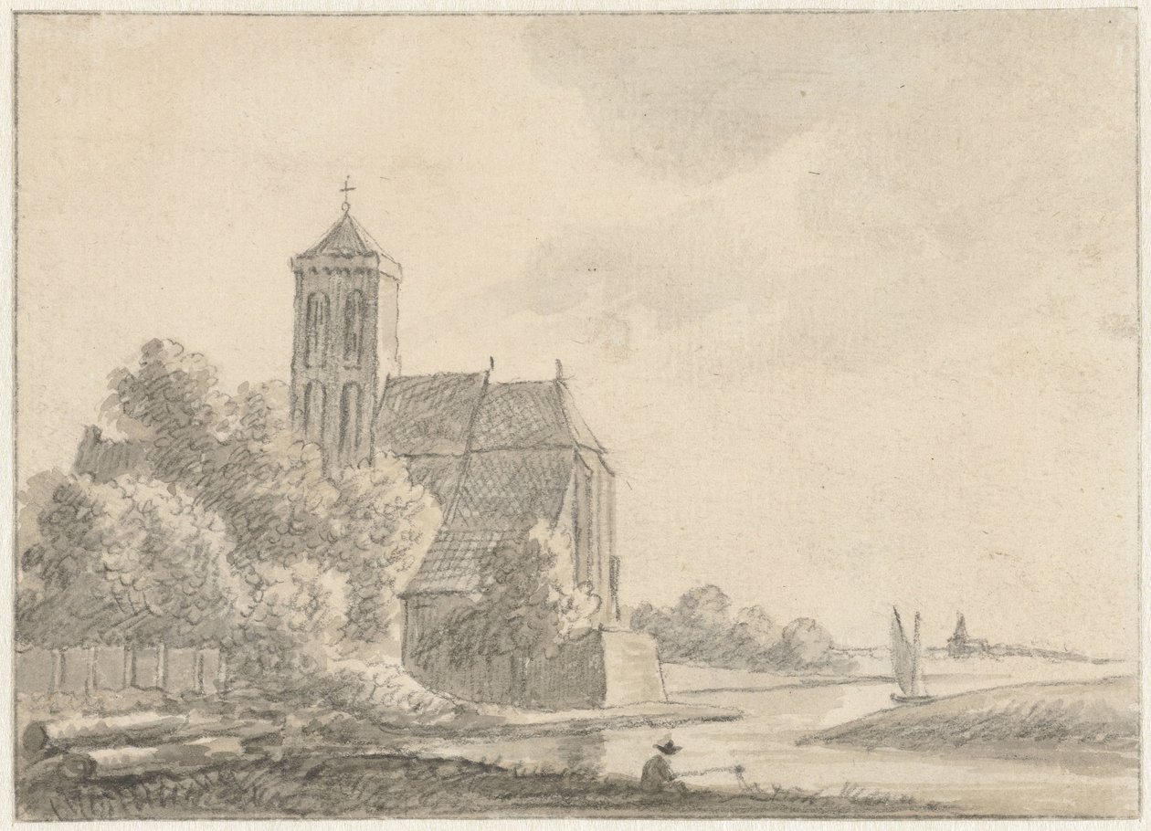 Utsikt över Cuijk av Hendrik Tavenier (possibly)