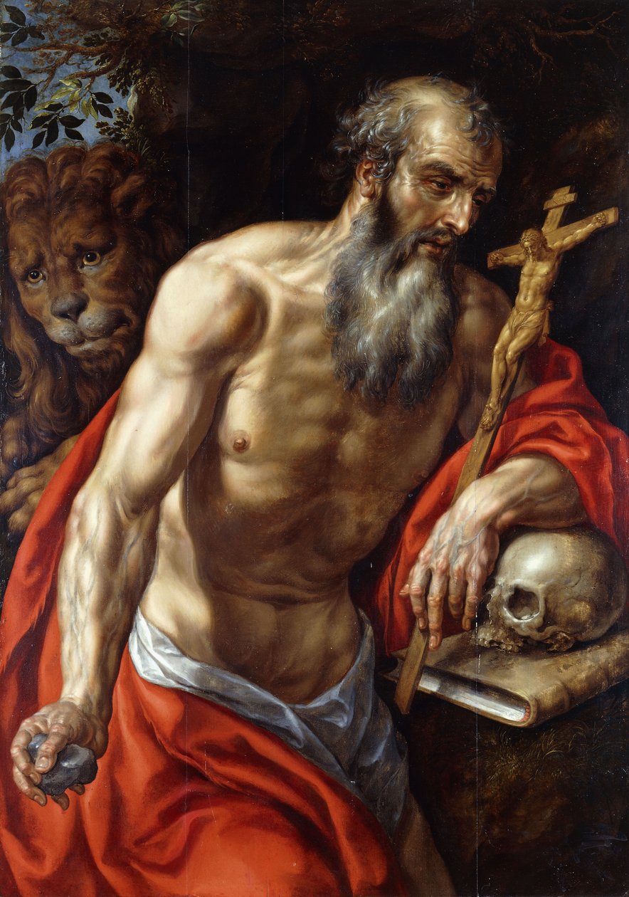 Sankt Jerome, av Hendrick de Clerck
