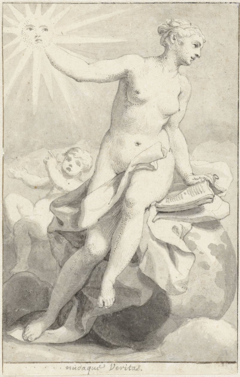 Sittande allegorisk kvinnofigur av Hendrik van Limborch