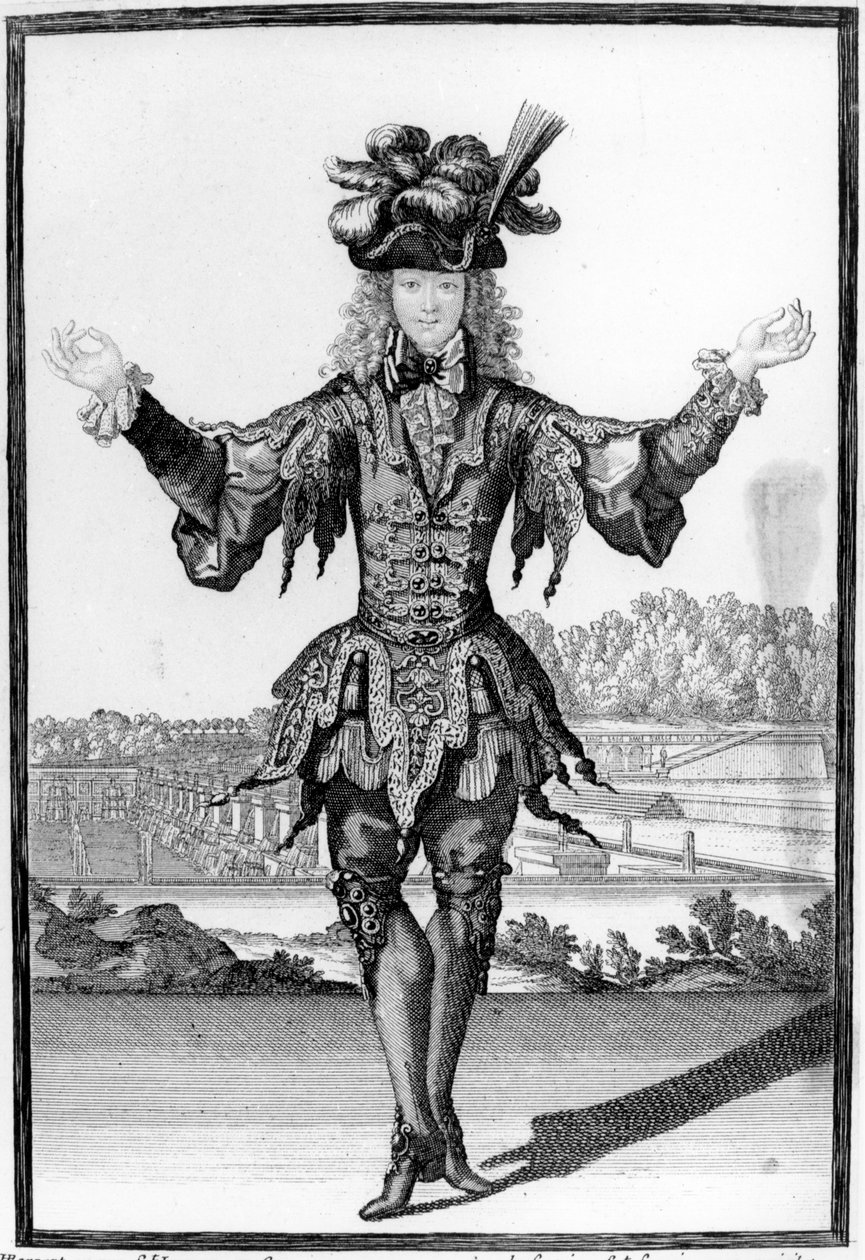 En man av kvalitet klädd som en dansare, c.1695 av Henri Bonnart