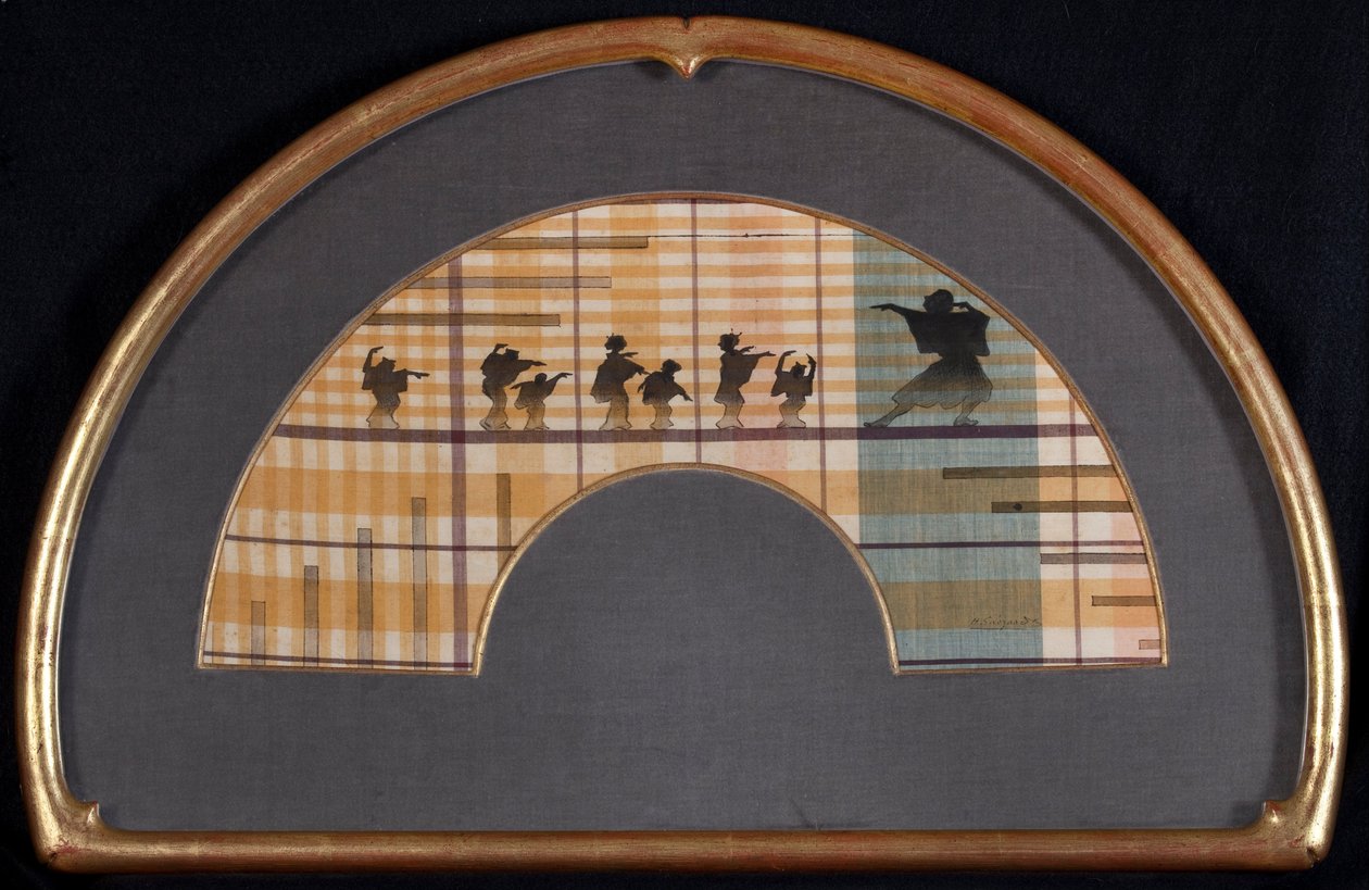 Shadow Theatre Fan av Henri Charles Guérard