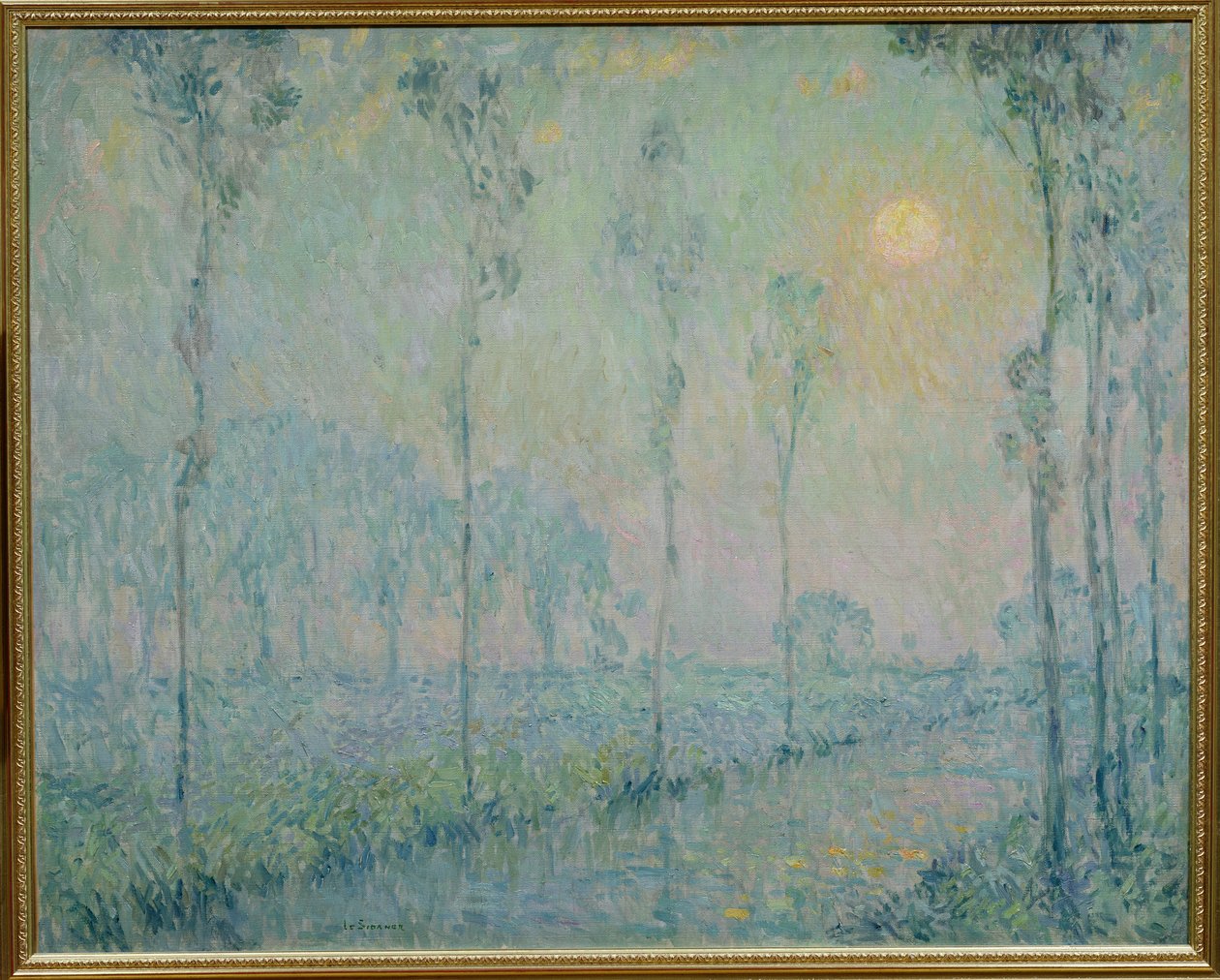 Bäcken vid solnedgången, 1923 av Henri Eugene Augustin Le Sidaner