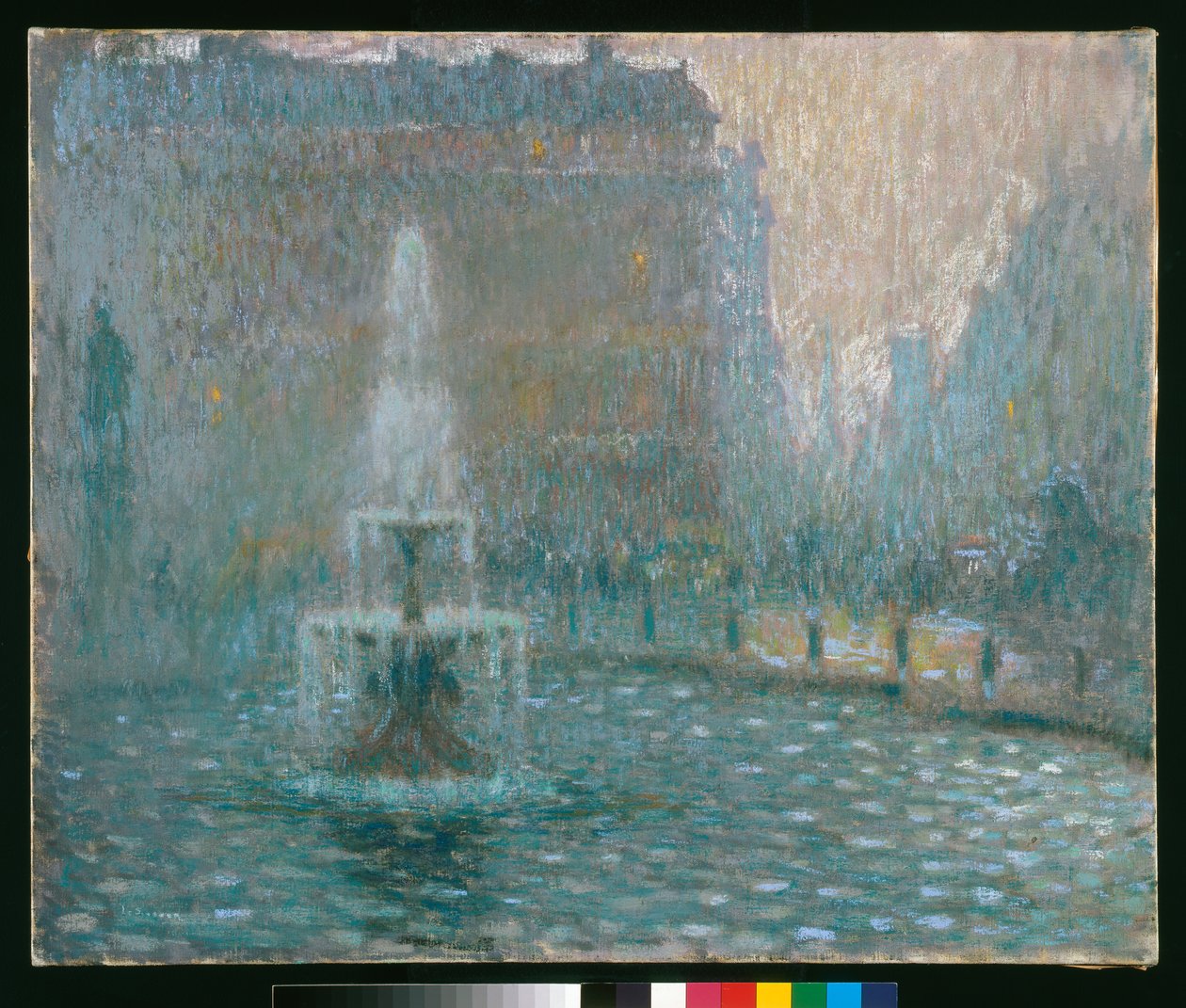 Trafalgar Square, ca 1908 (pastell) av Henri Eugene Augustin Le Sidaner