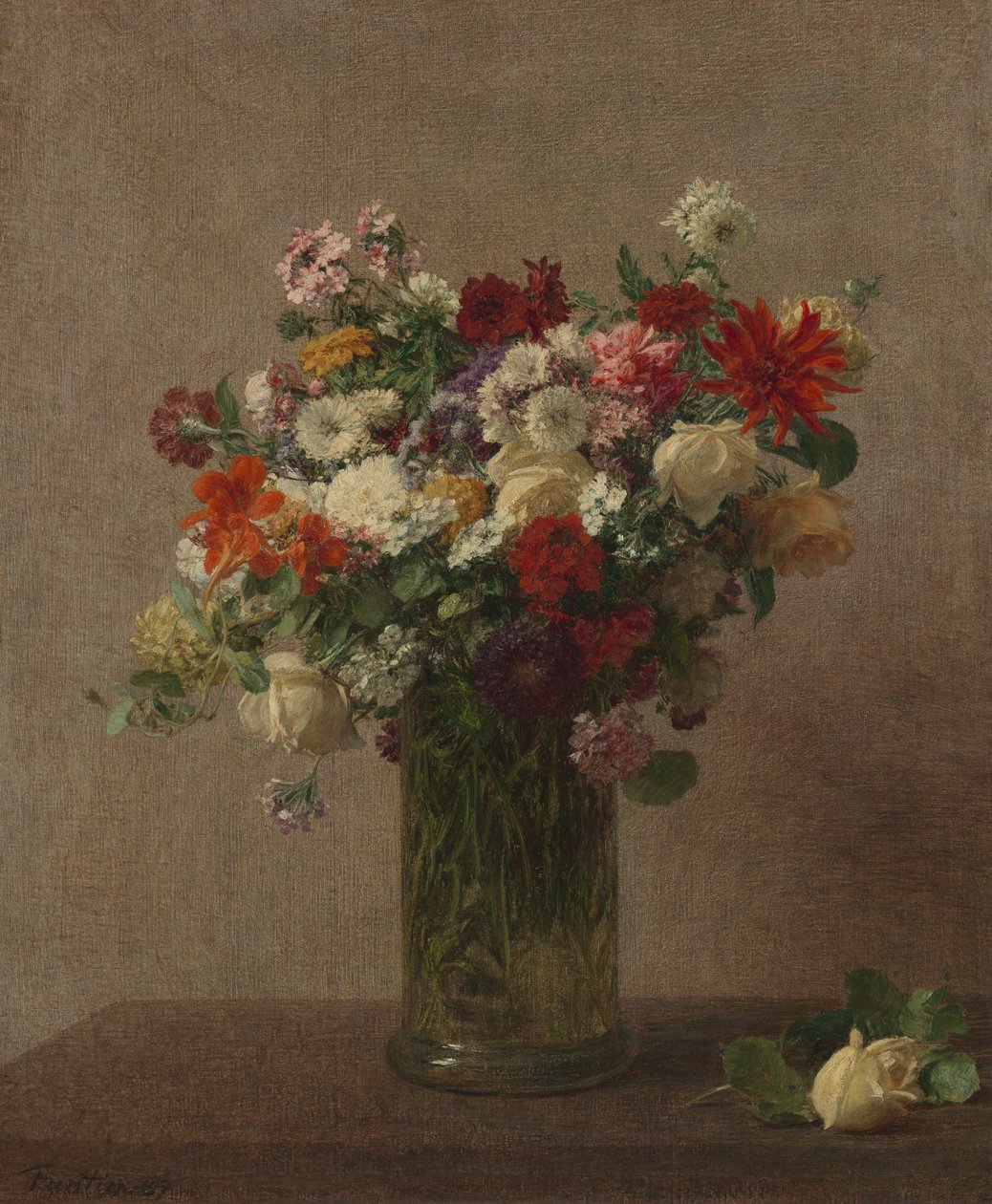 Flowers from Normandy av Ignace Henri Jean Fantin Latour
