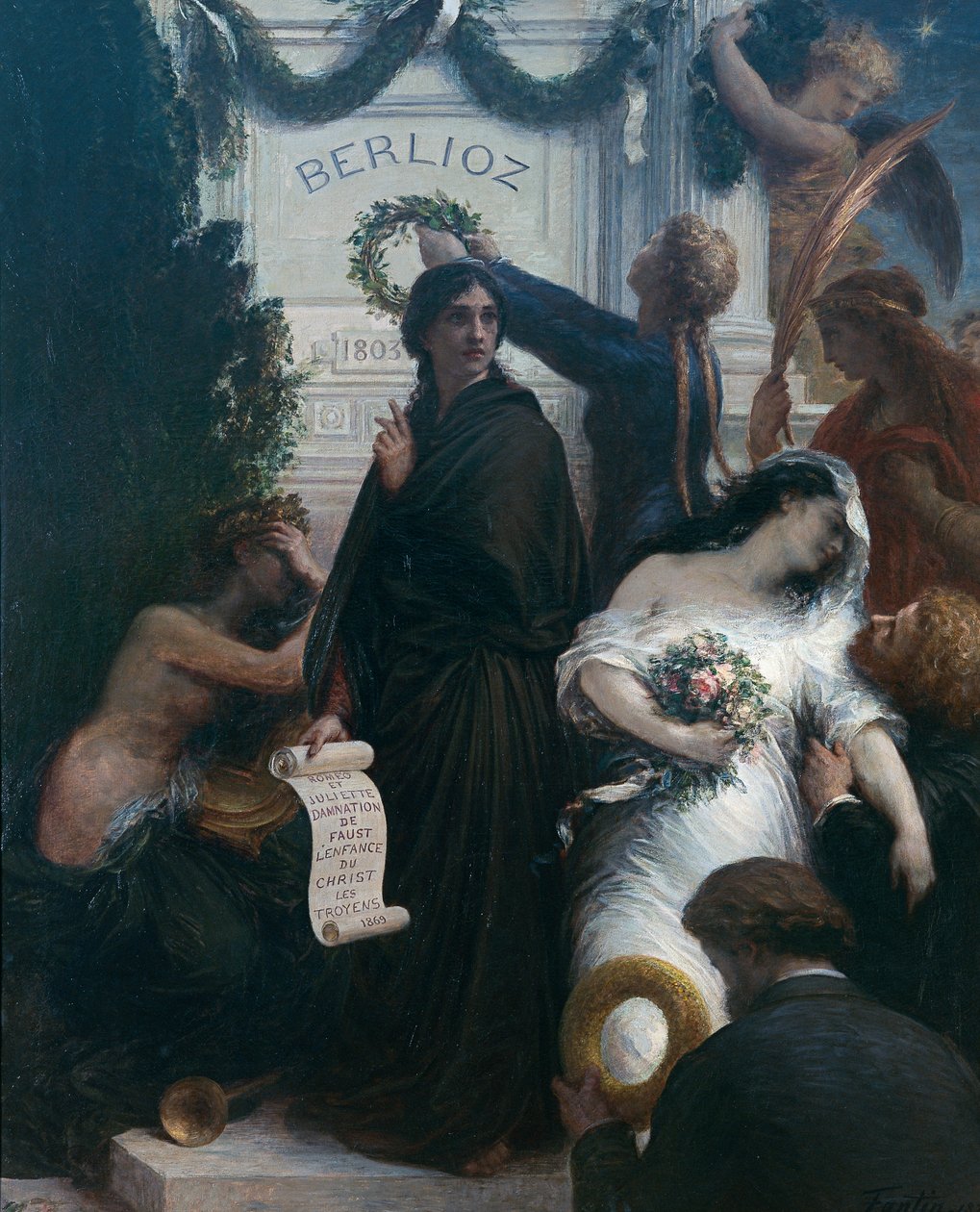O Aniversário (A Berlioz) av Ignace Henri Jean Fantin Latour