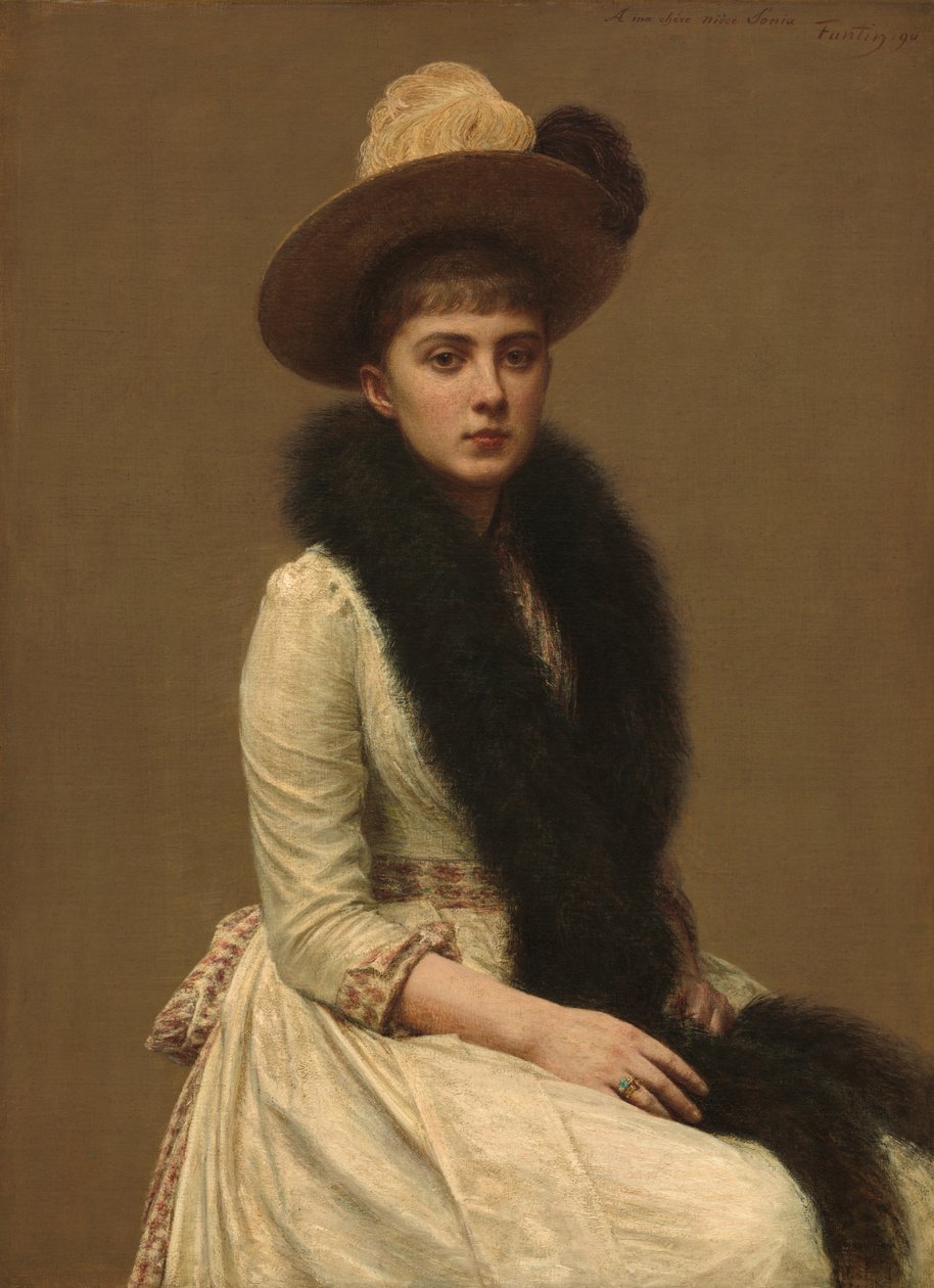 Portrait of Sonia av Ignace Henri Jean Fantin Latour