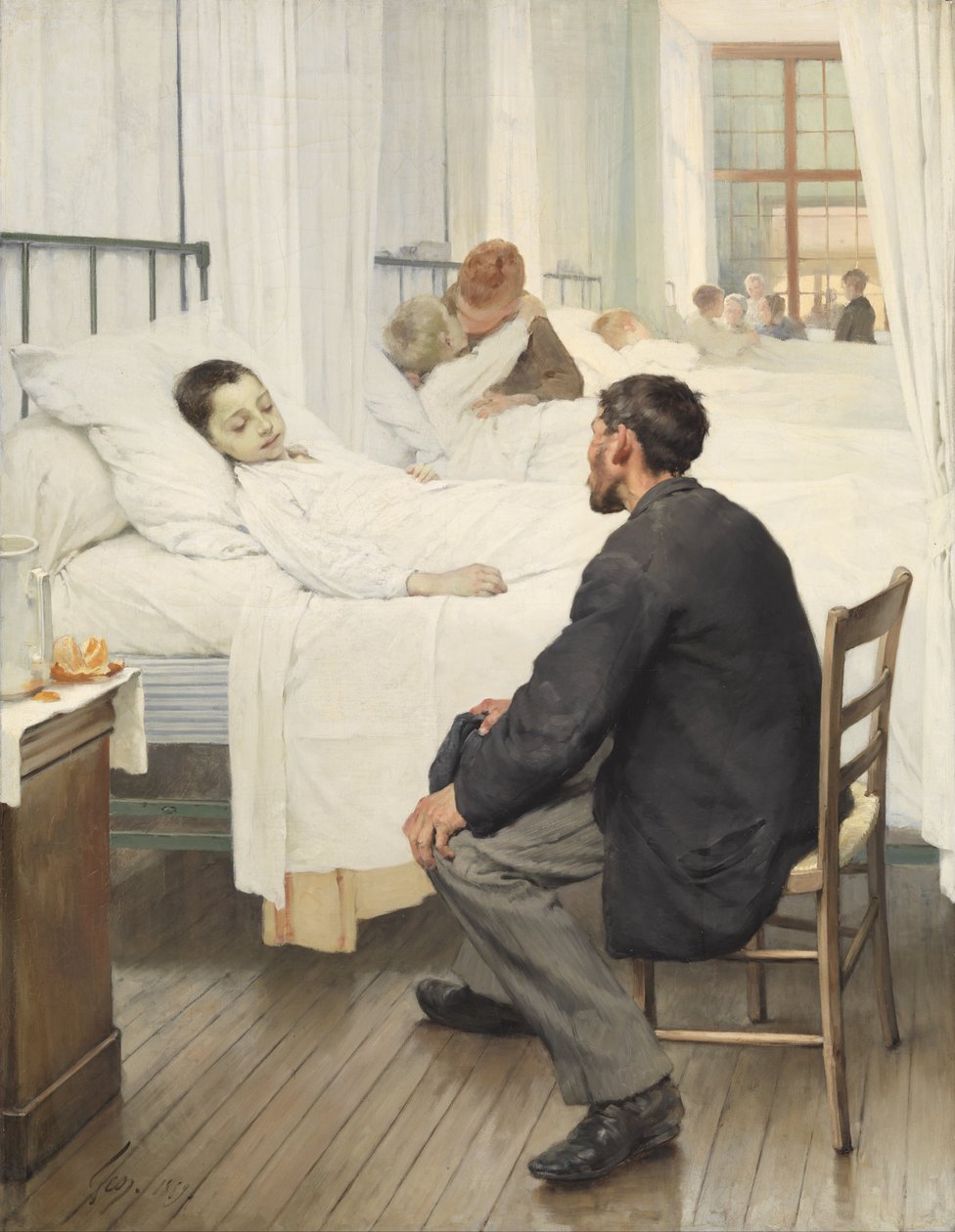 Besöksdag på sjukhuset av Henri Jules Jean Geoffroy