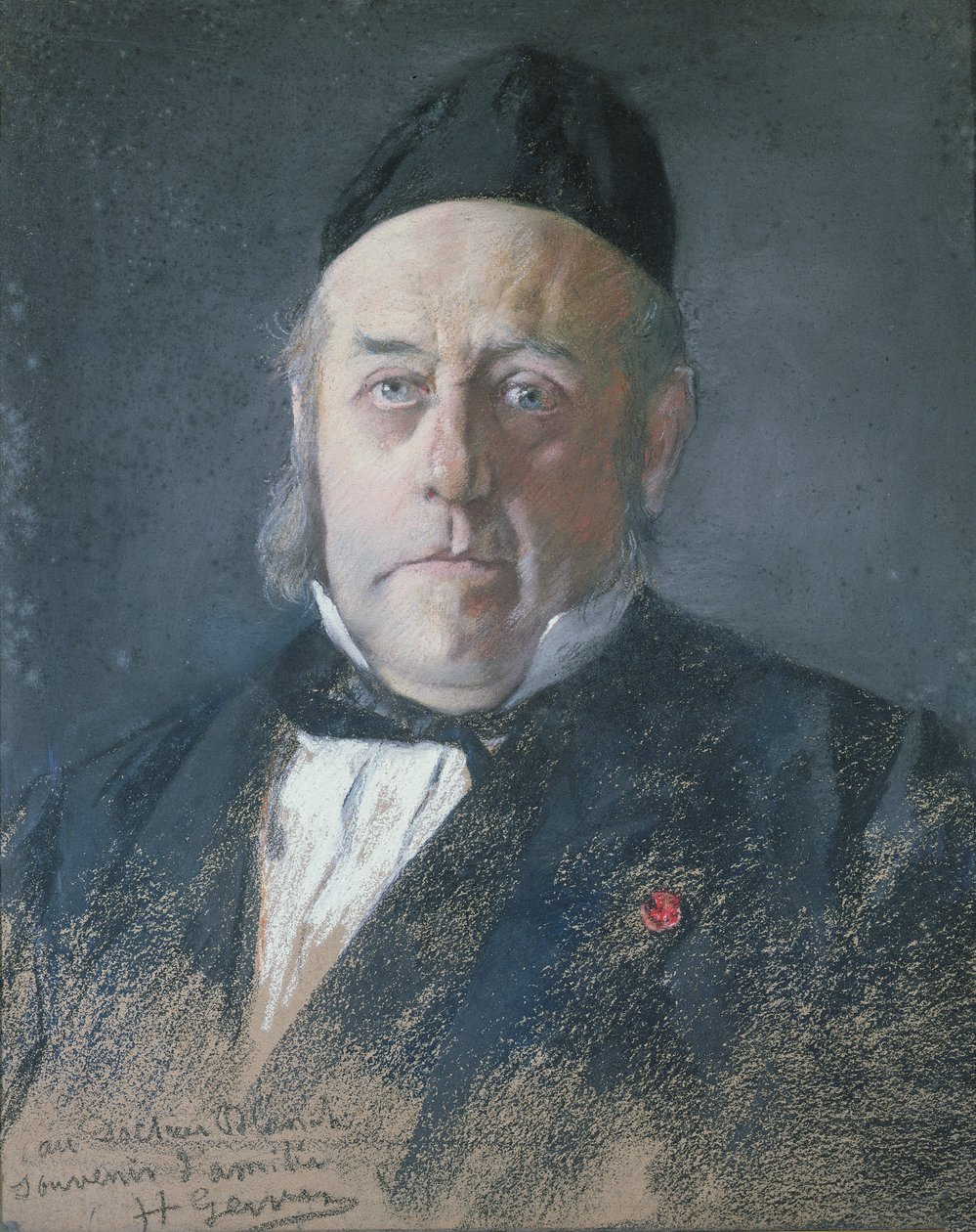 Antoine-Emile Blanche (1820-93) (pastell på papper) av Henri Gervex