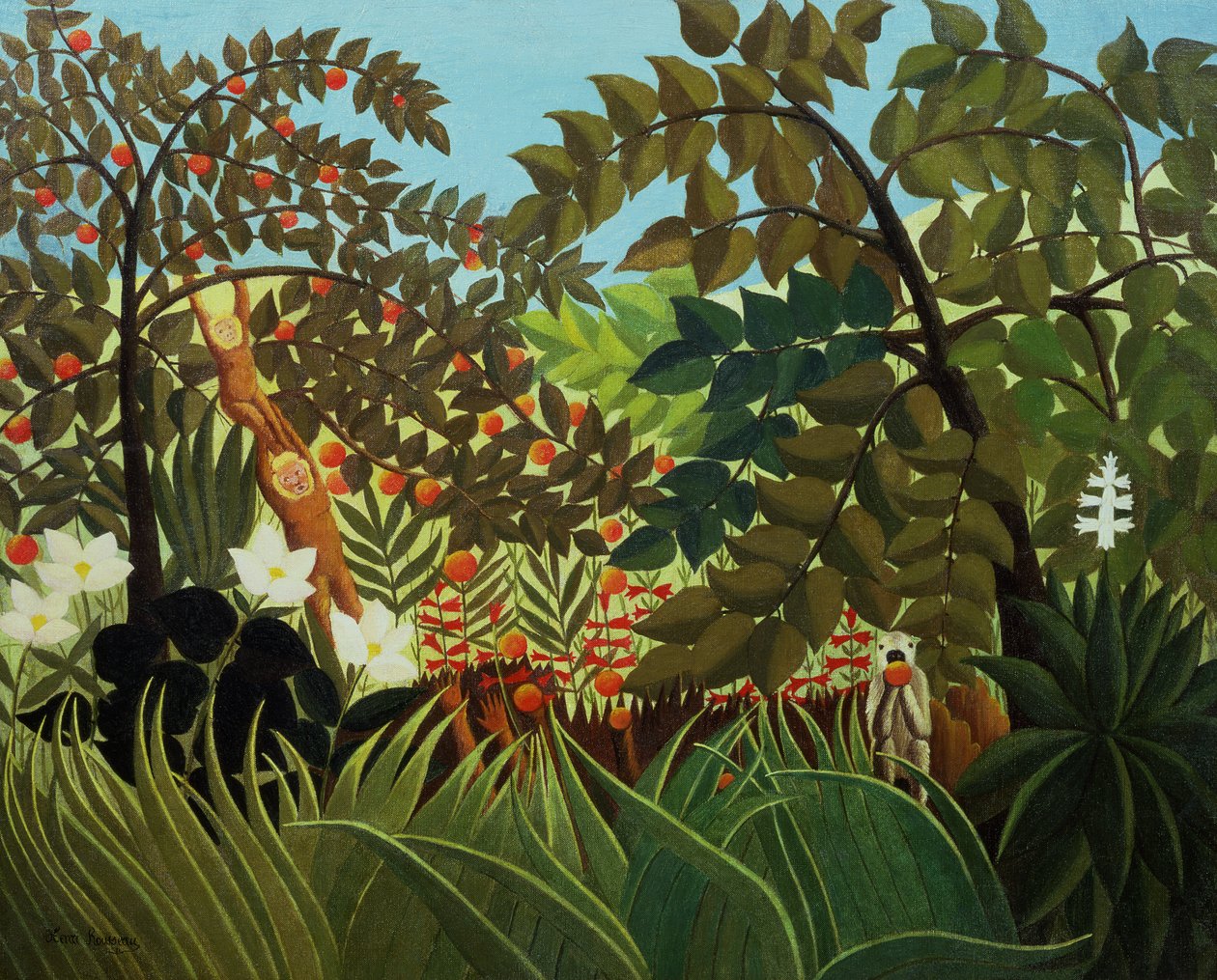 Exotiskt landskap av Henri Rousseau