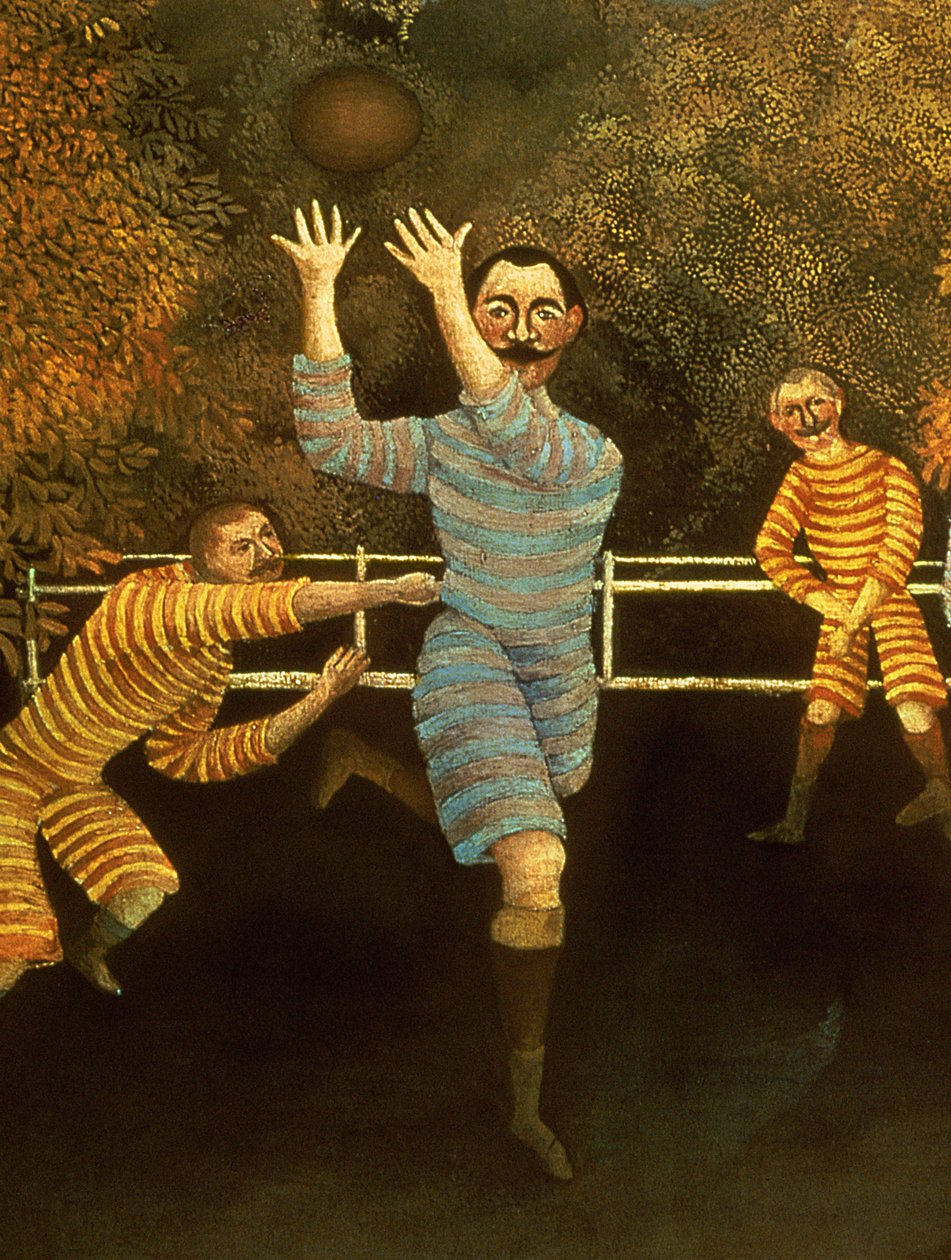 Fotbollsspelarna, 1908 (detalj av 120790) av Henri Rousseau