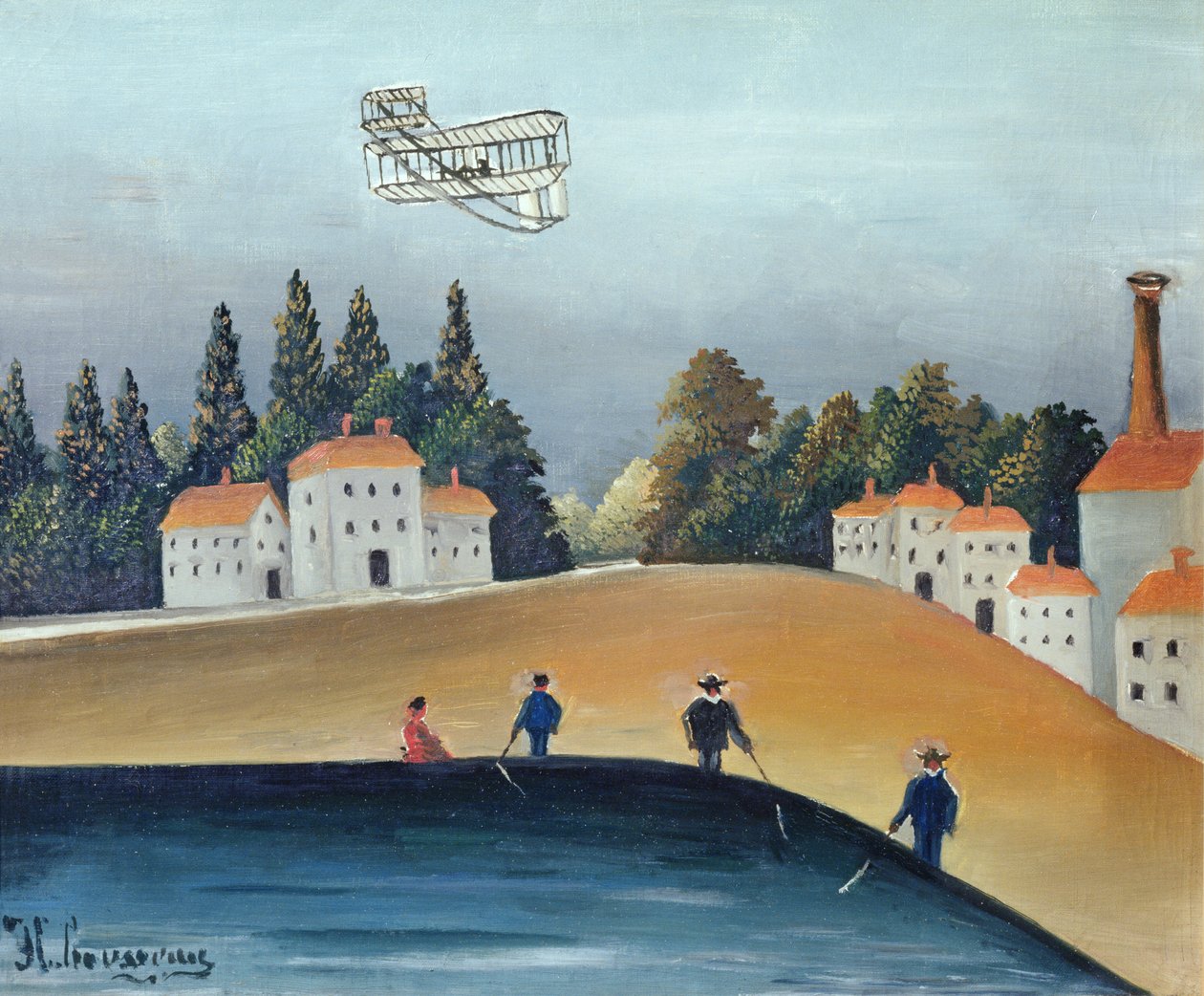 Sportfiskarna, ca 1908-09 (se även 309520) av Henri Rousseau