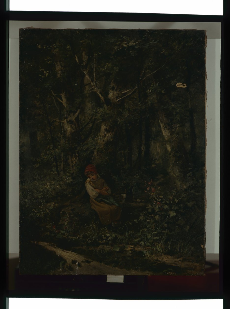 En bäck i skogen av Henri Langerock