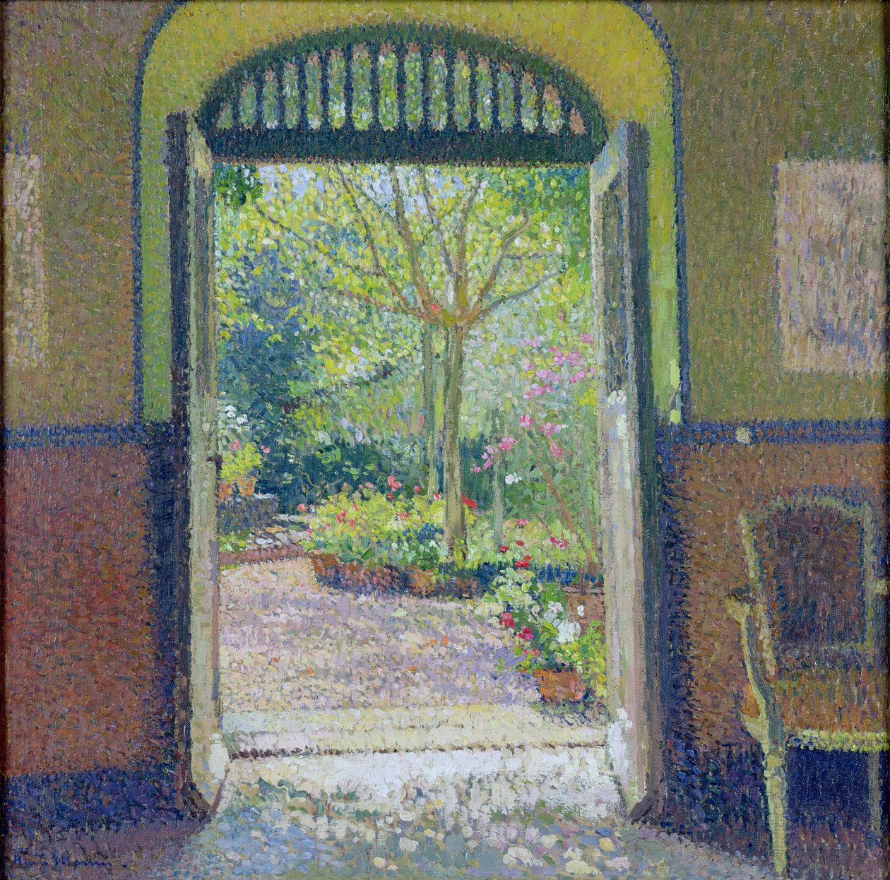 En trädgård i solskenet av Henri Martin