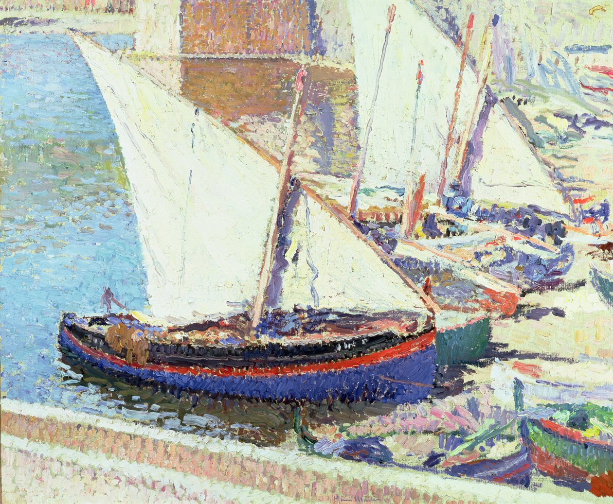 Fiskebåtar av Henri Martin