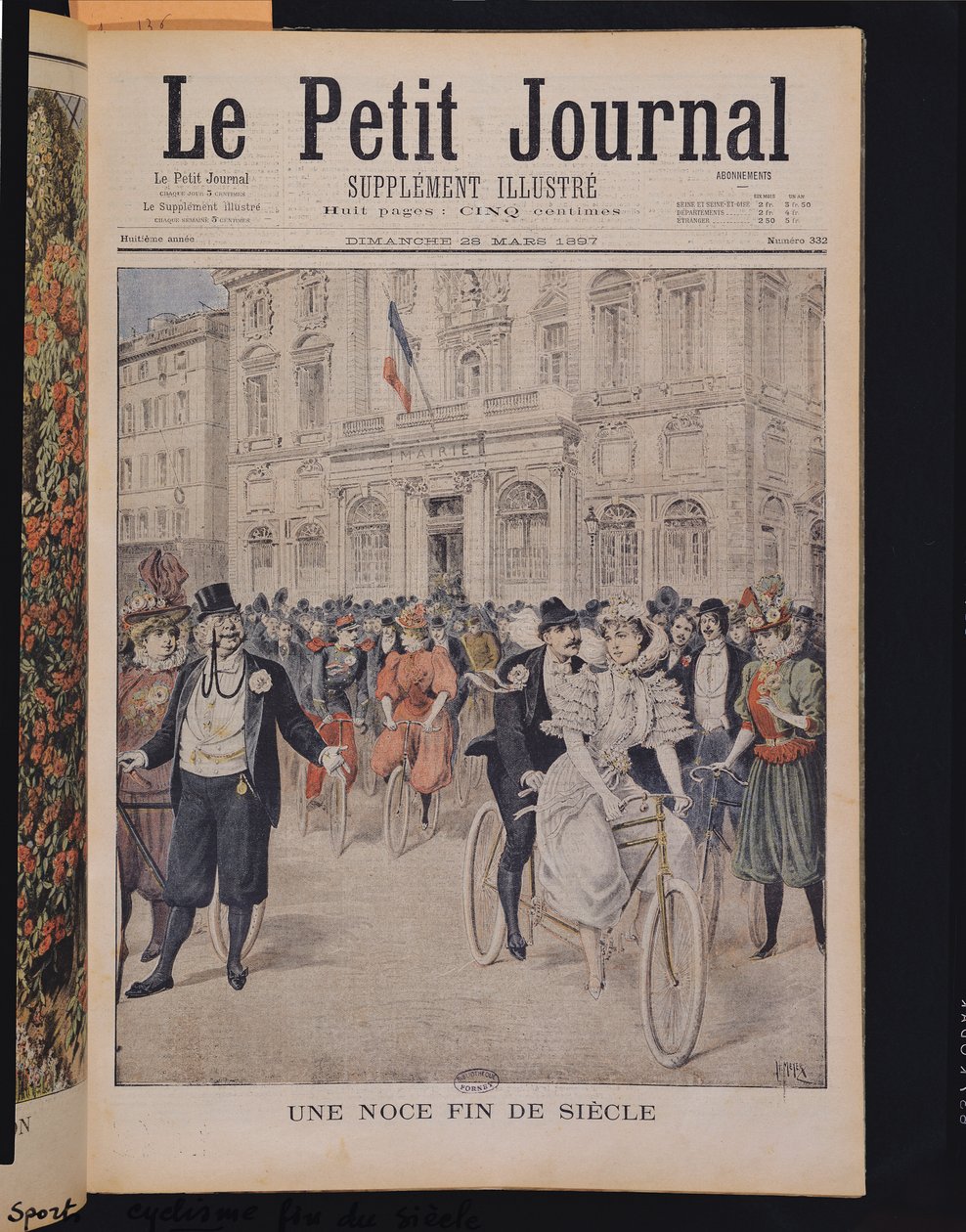 A Wedding on a Bicycle, illustration på framsidan från 