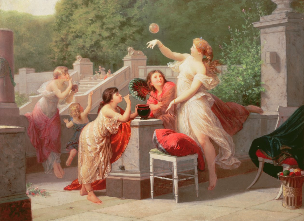Blåser bubblor, 1883 av Henri Pierre Picou