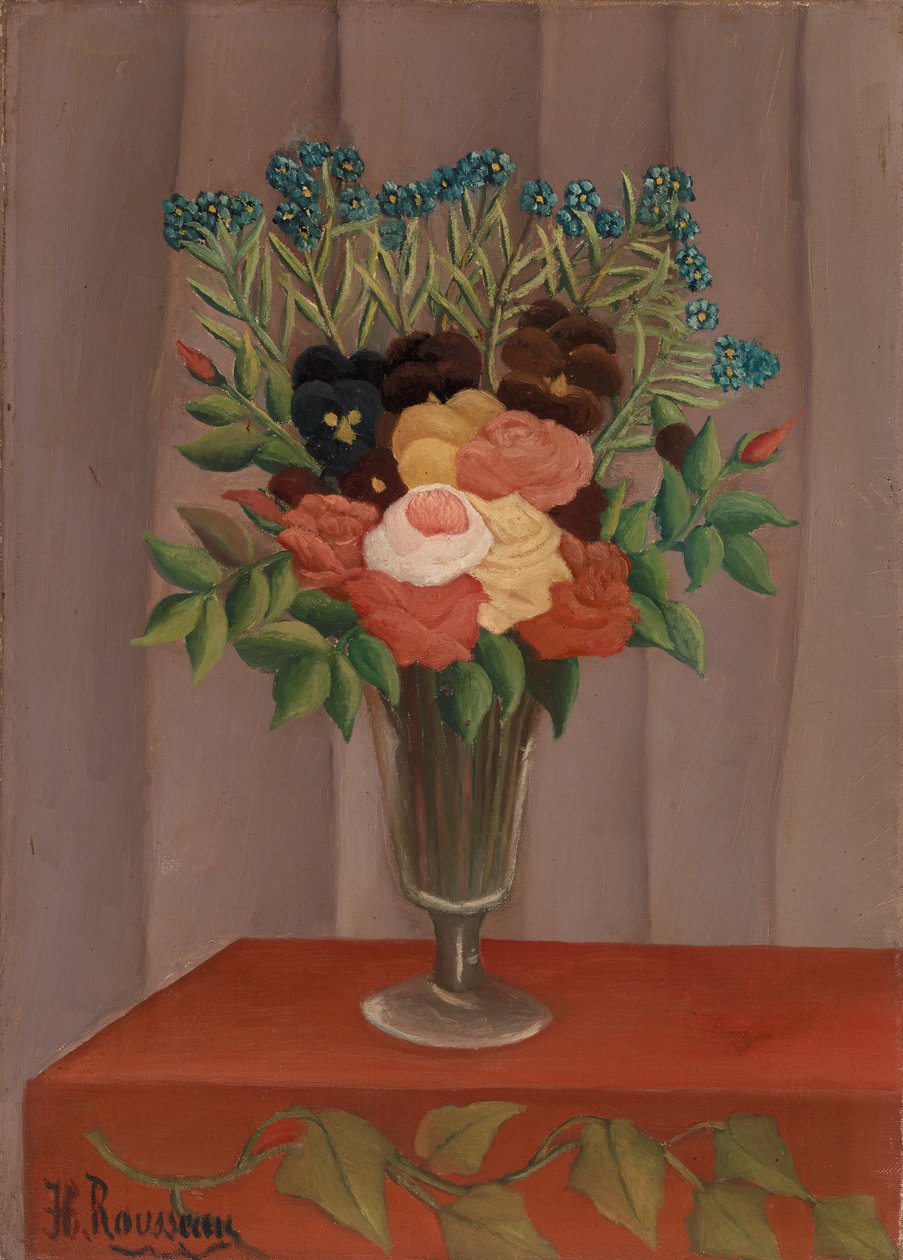 Bouquet of Flowers (Bouquet de fleurs) av Henri Rousseau