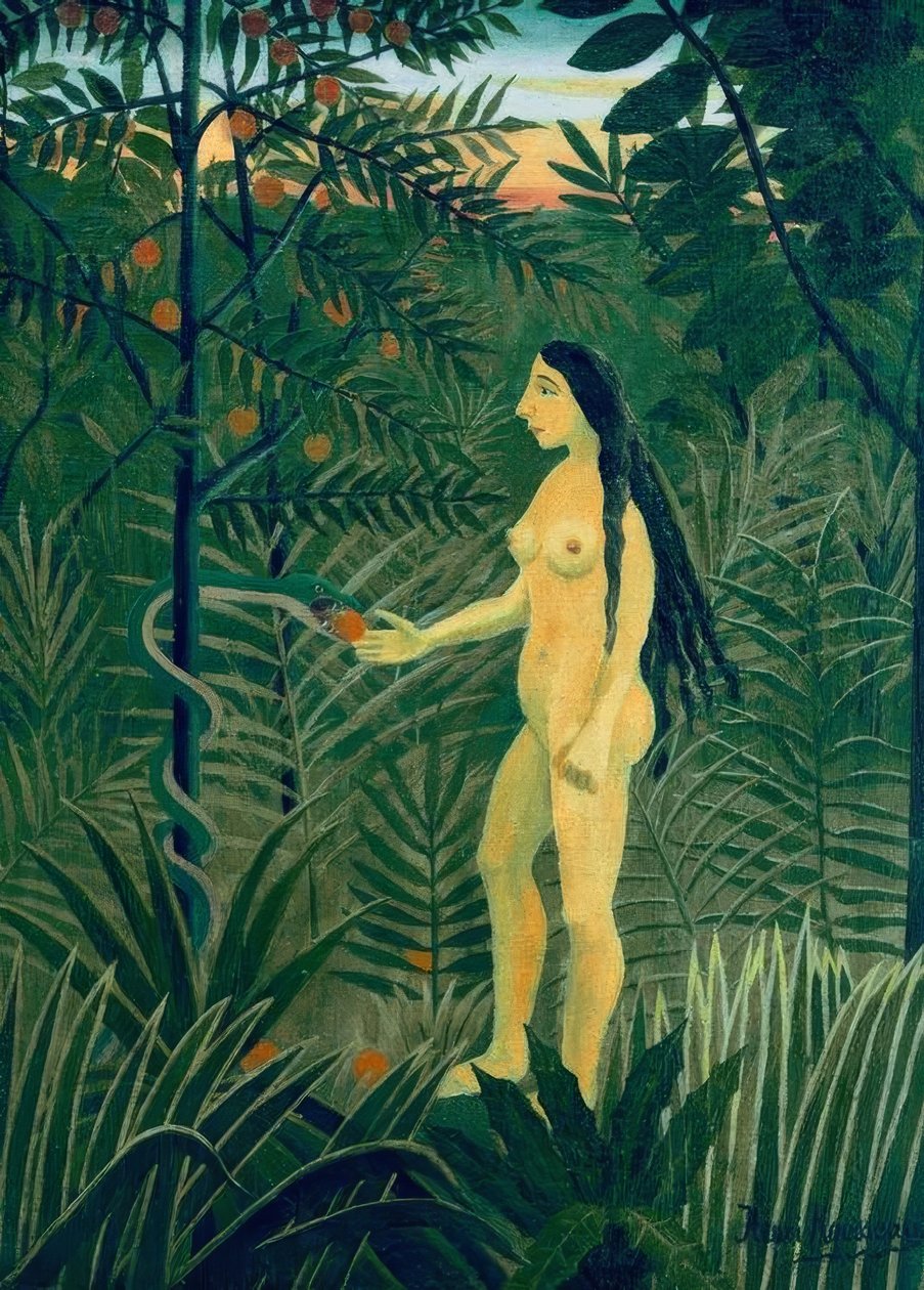 Eva och ormen av Henri Rousseau