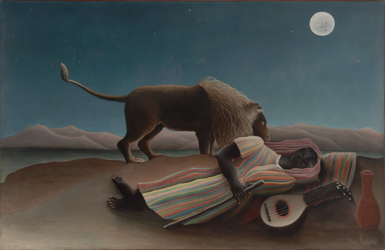 The Sleeping Bohemian av Henri Rousseau