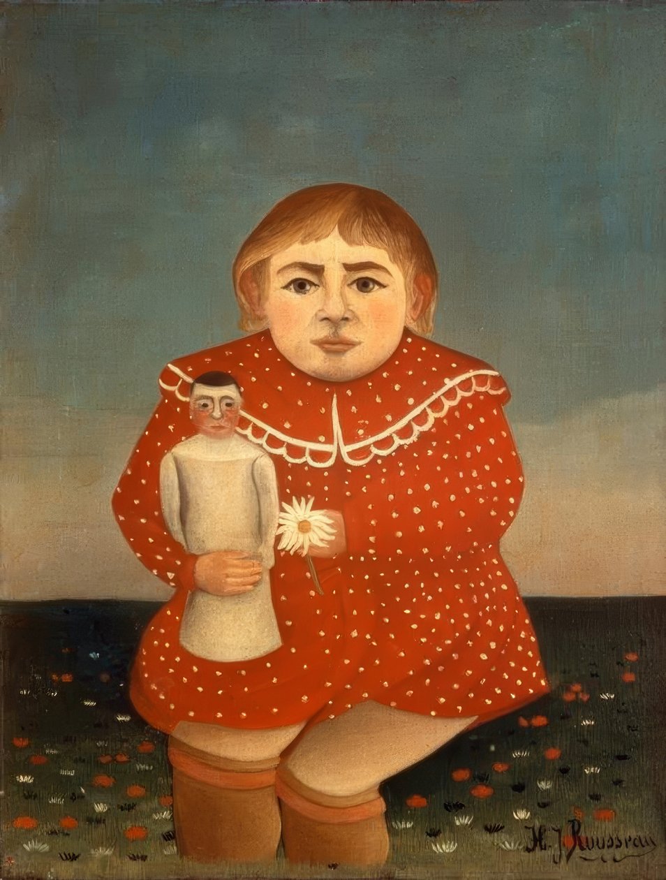 Barnet med dockan av Henri Rousseau