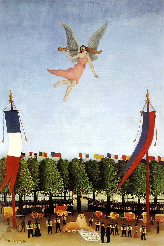 Liberty inbjuder konstnärer av Henri Rousseau