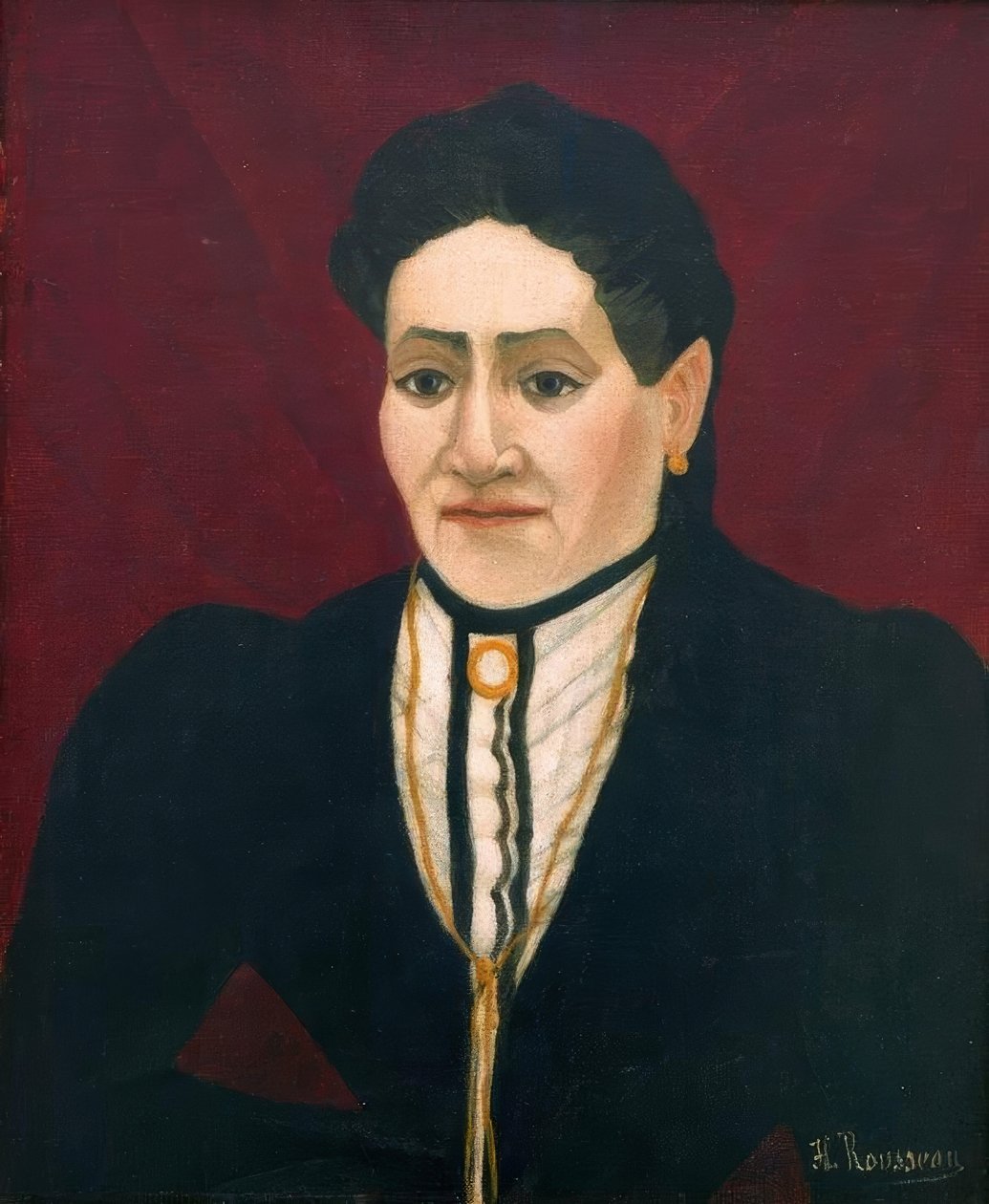 Porträtt av en kvinna av Henri Rousseau