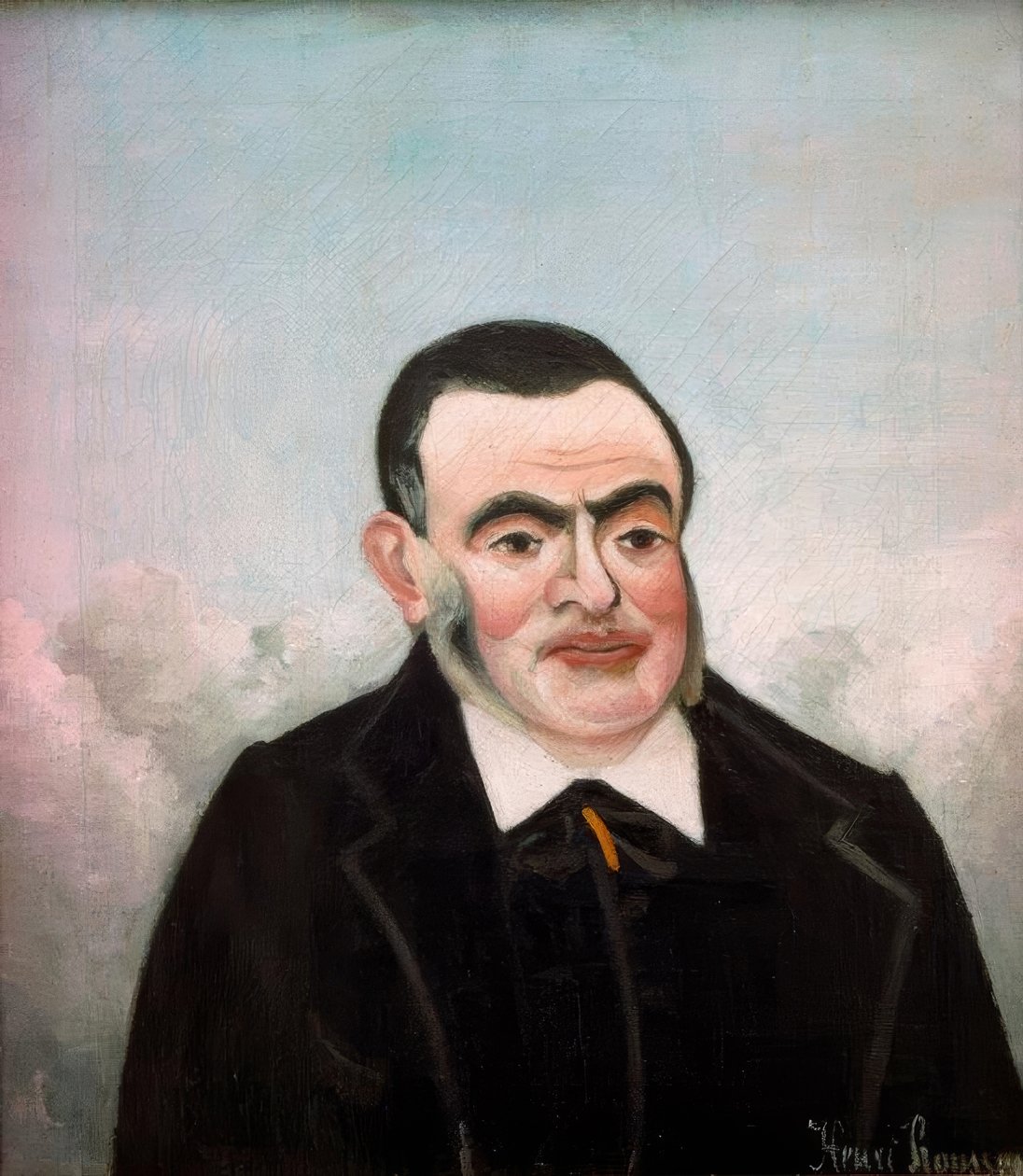 Porträtt av en man av Henri Rousseau