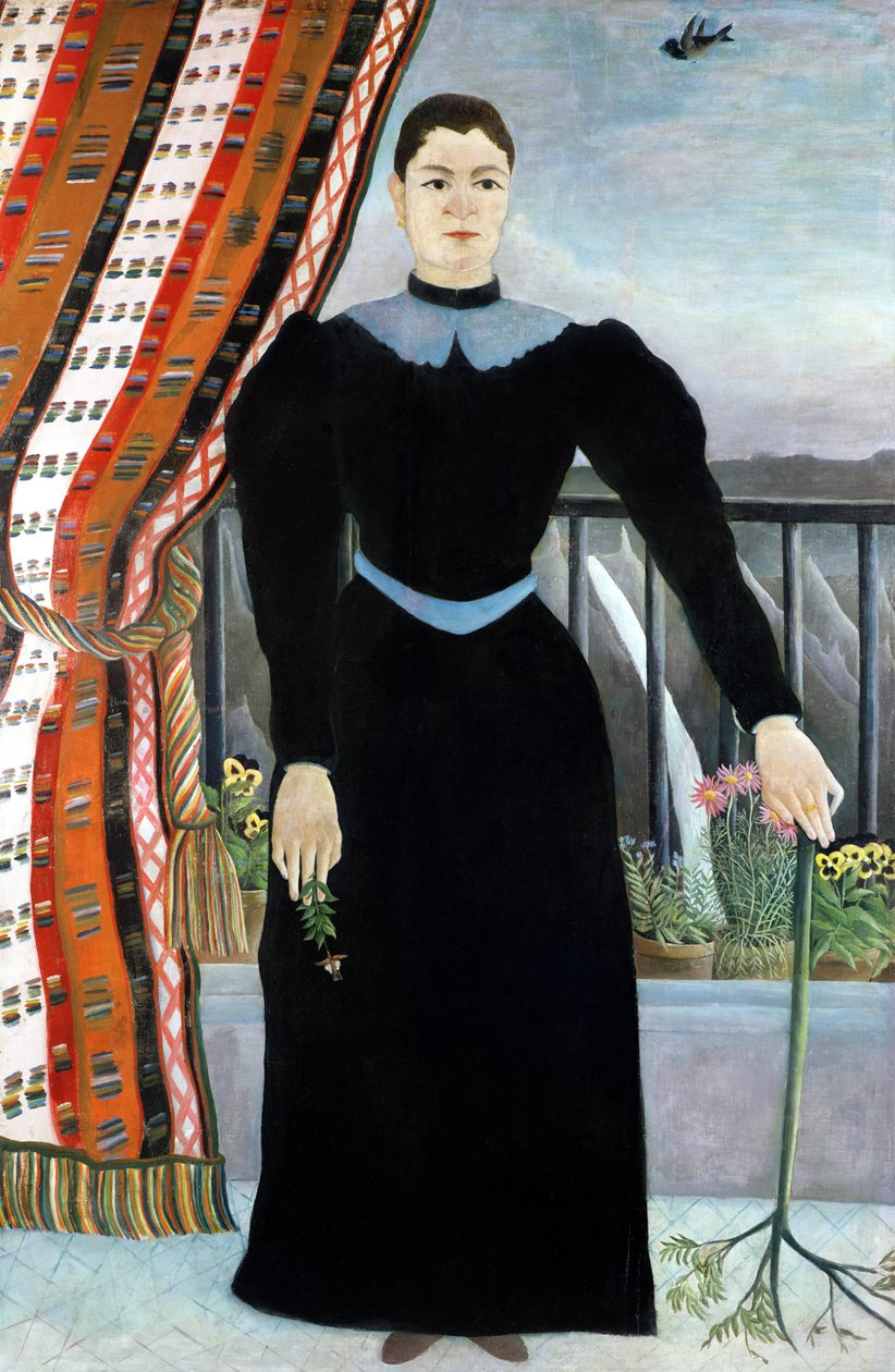 Porträtt av en kvinna, 1895 av Henri Rousseau