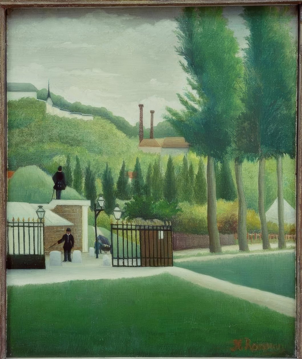 Beviljande station av Henri Rousseau