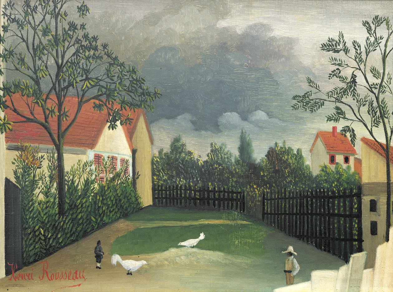 Gårdsgården, 1896-98 av Henri Rousseau