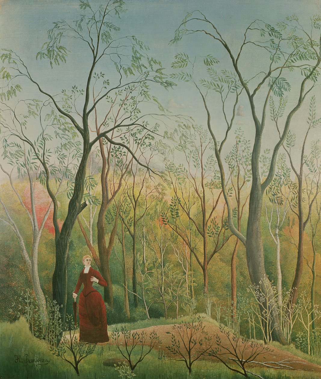 Vandringen i skogen, 1886-90 av Henri Rousseau