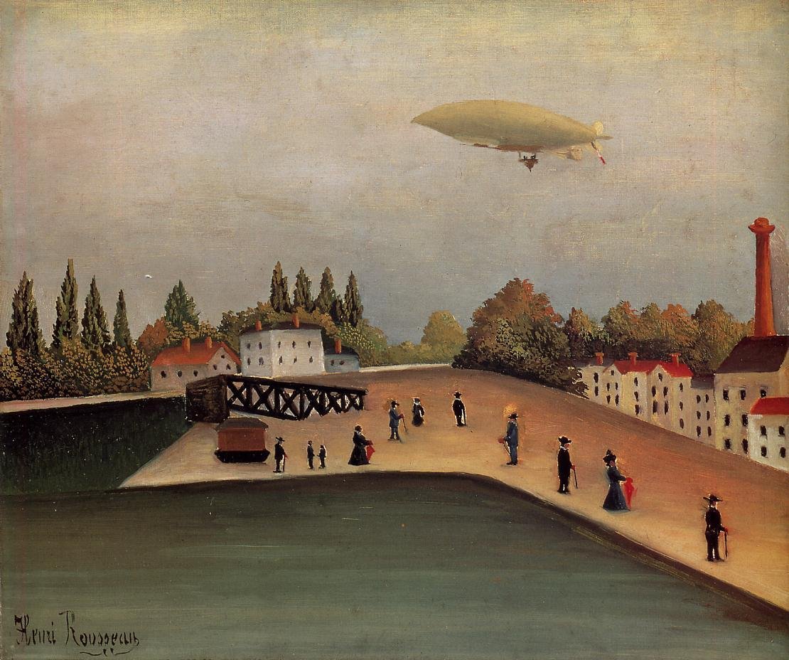 View of the Quai dOvry av Henri Rousseau