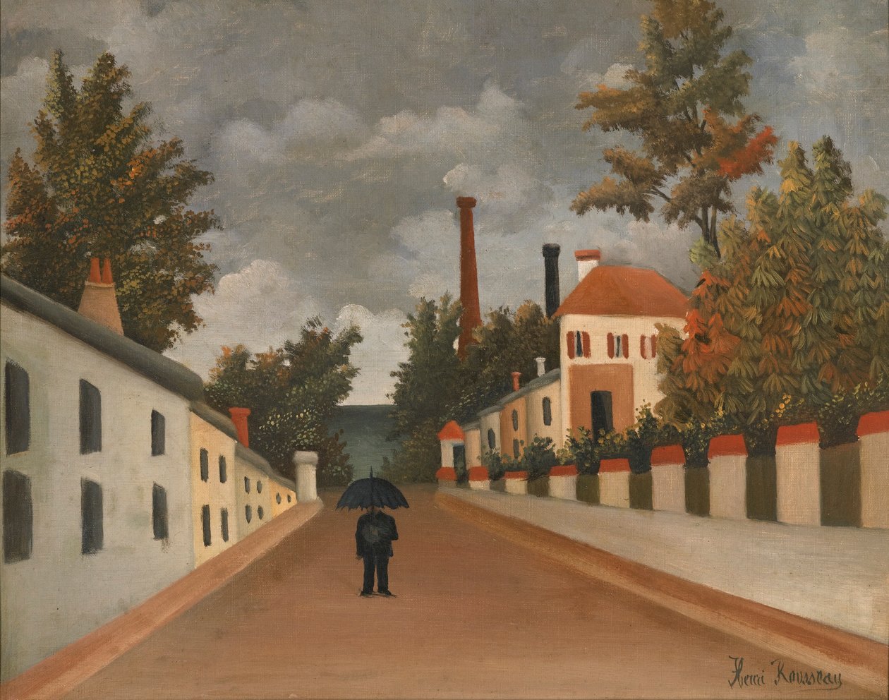 Vue des environs de Paris  av Henri Rousseau